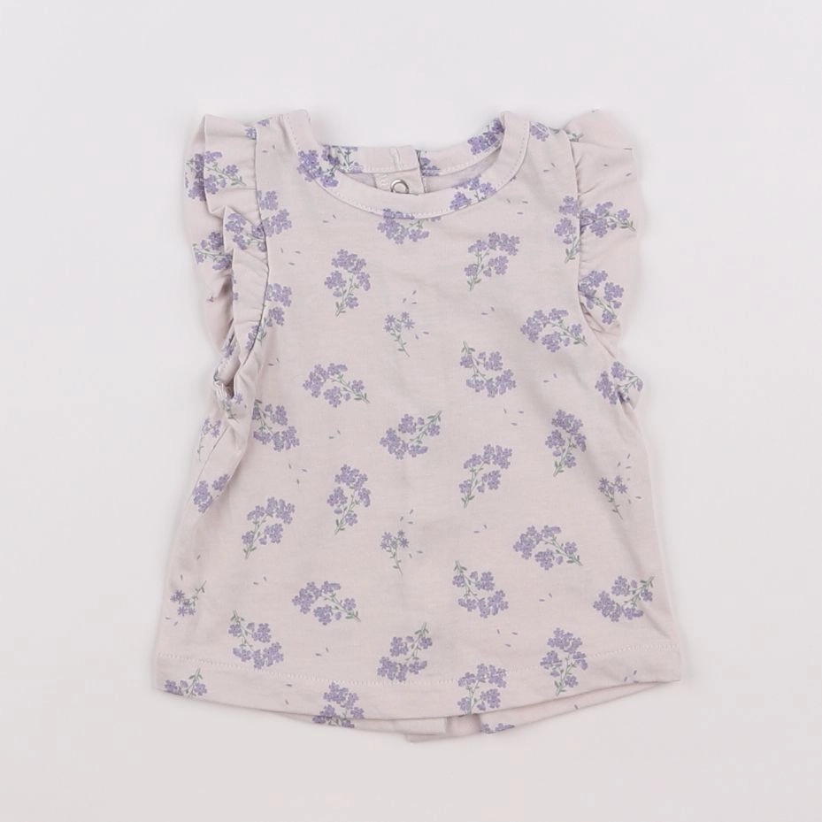 Vertbaudet - tee-shirt violet - 1 mois