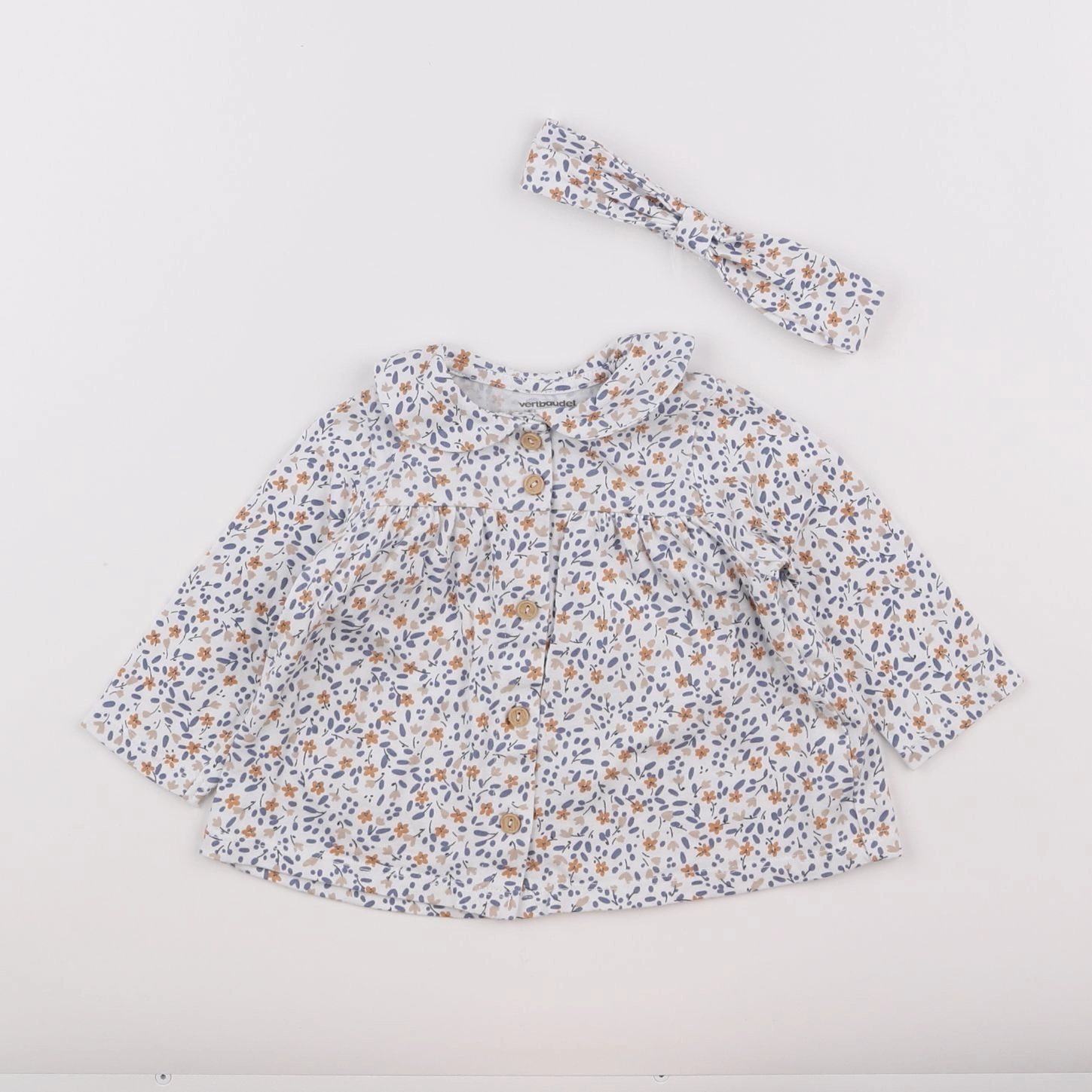 Vertbaudet - robe blanc - 6 mois