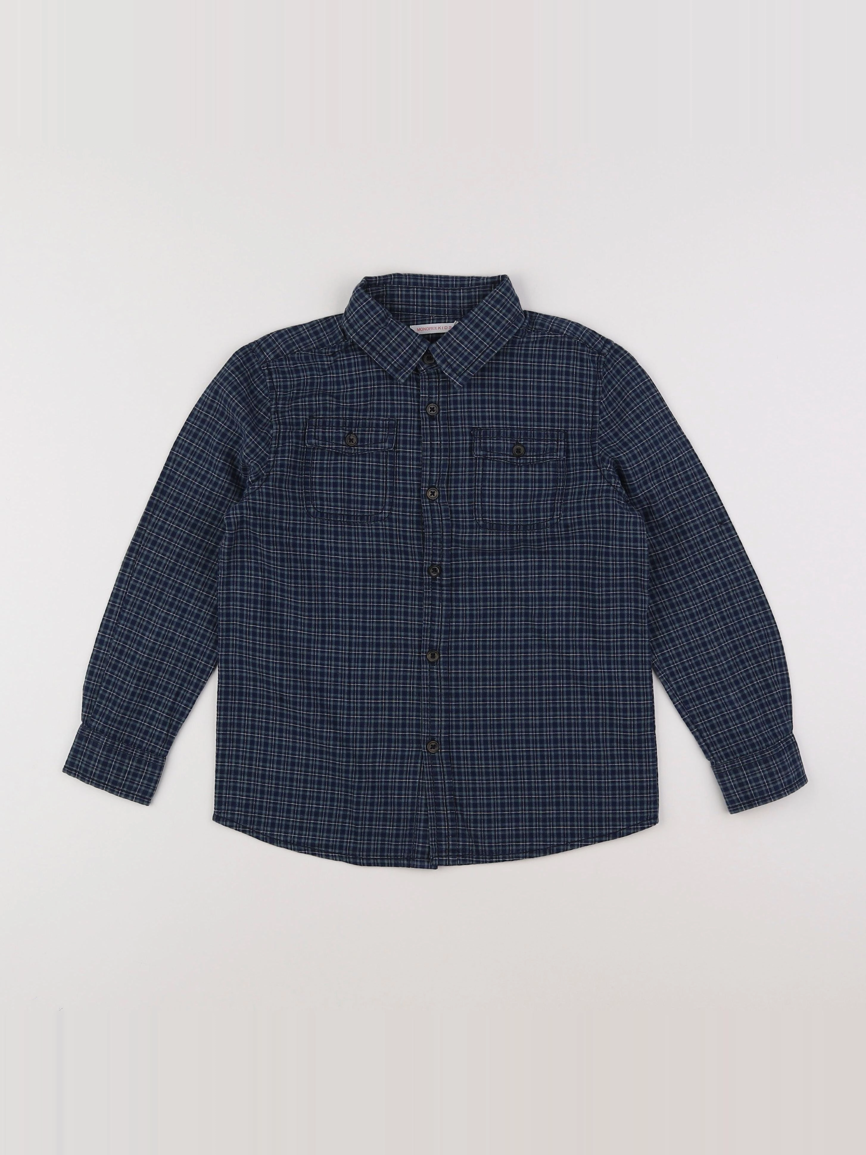 Monoprix - chemise bleu - 6 ans