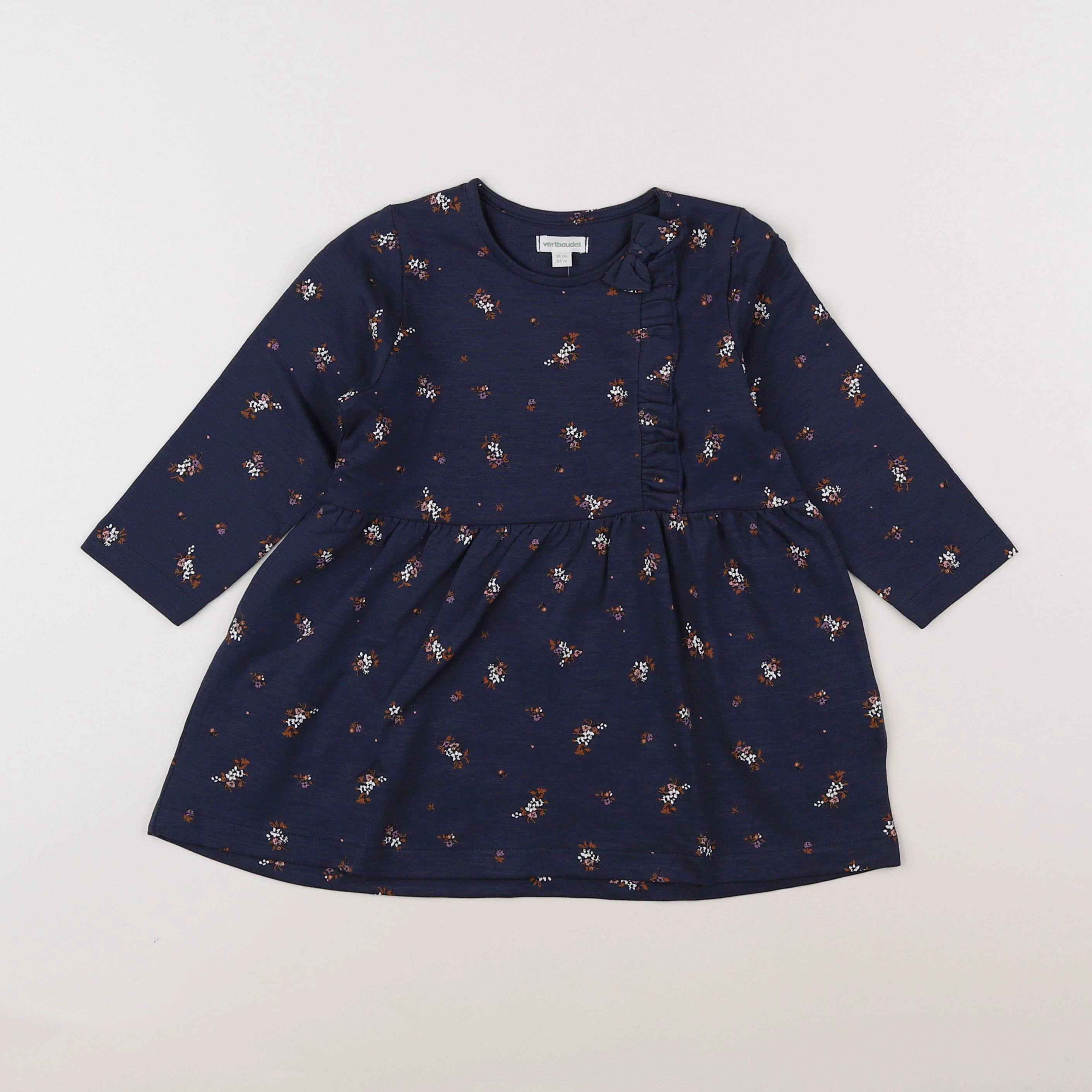 Vertbaudet - robe bleu - 2 ans