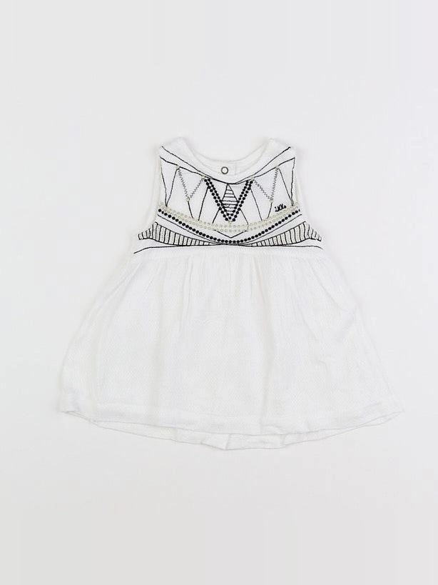 IKKS - robe blanc - 3 mois