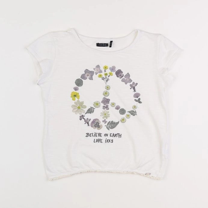 IKKS - tee-shirt blanc - 8 ans