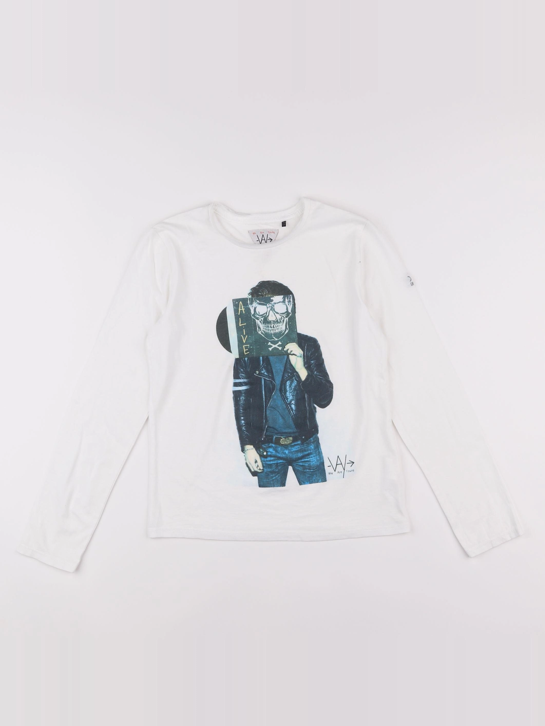 IKKS - tee-shirt blanc - 10 ans