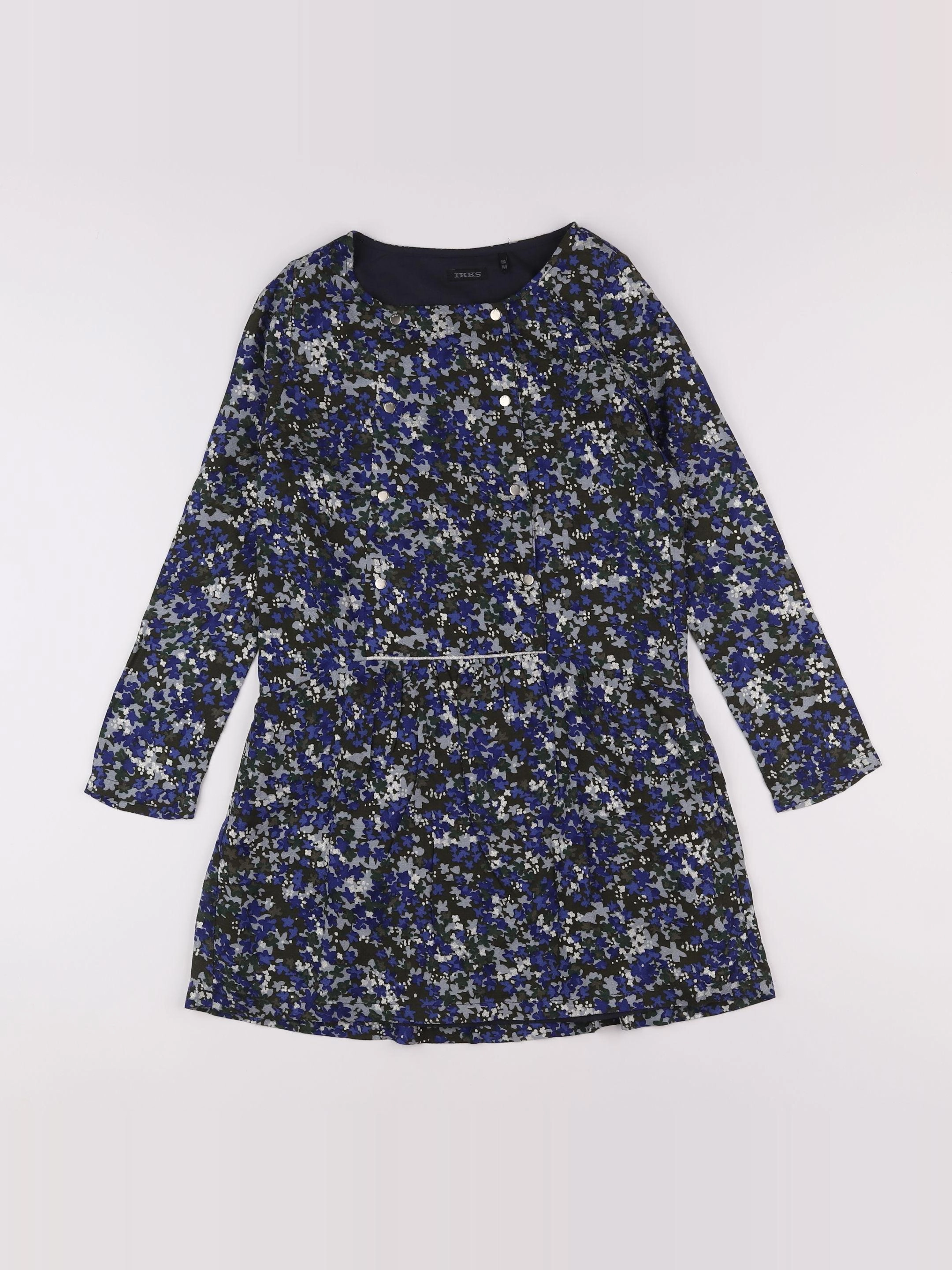 IKKS - robe bleu - 10 ans