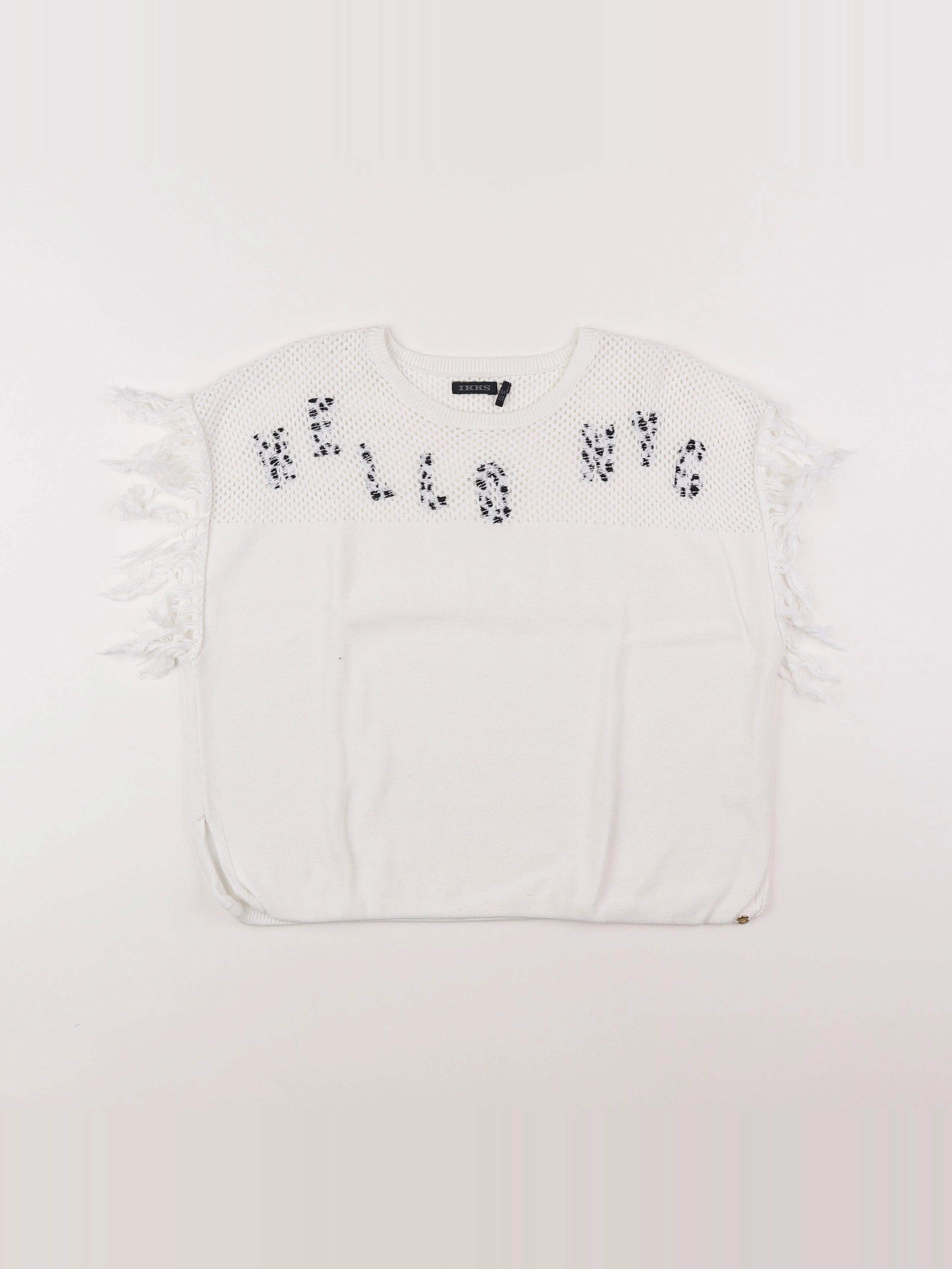 IKKS - pull blanc - 8 ans
