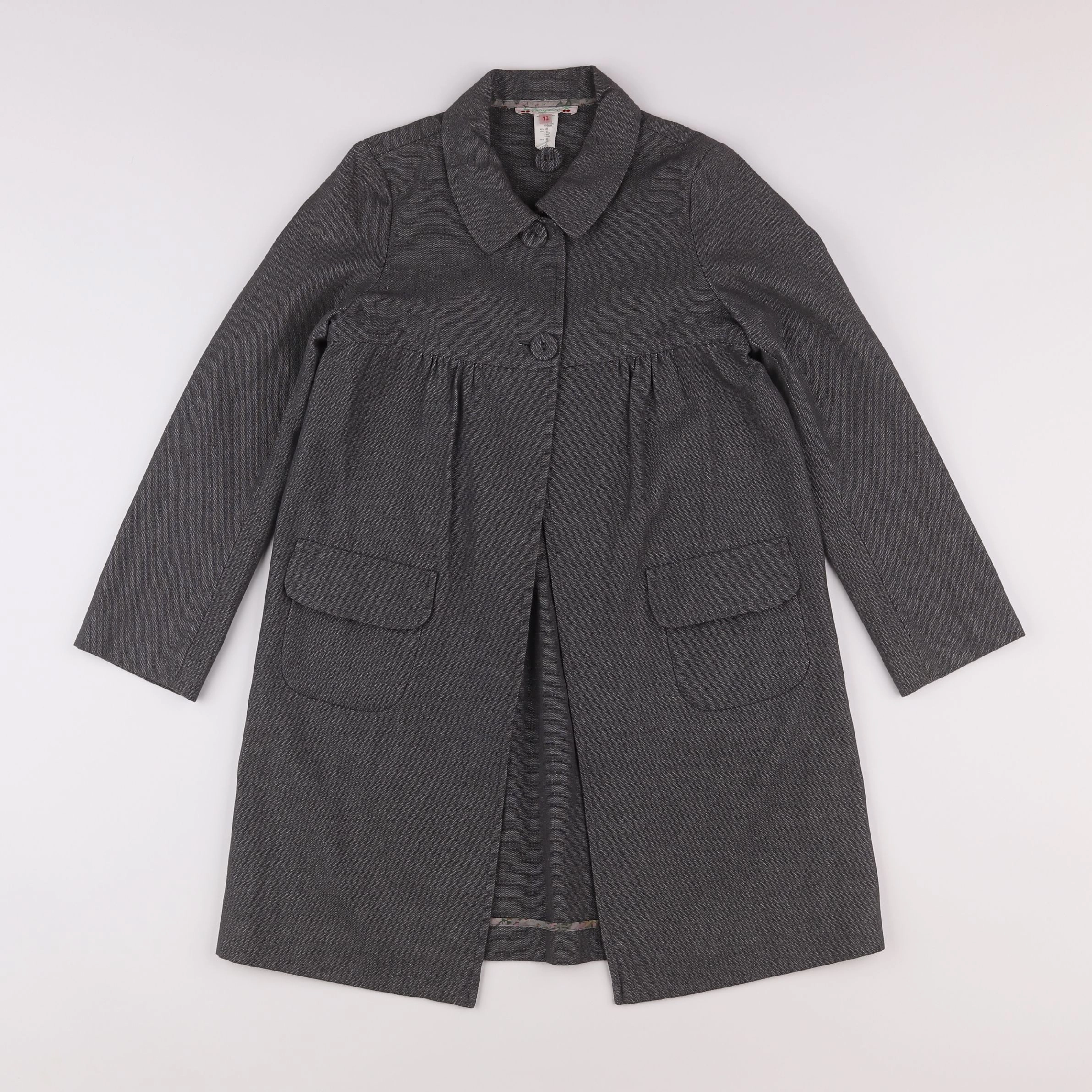 Bonpoint - veste gris - 10 ans