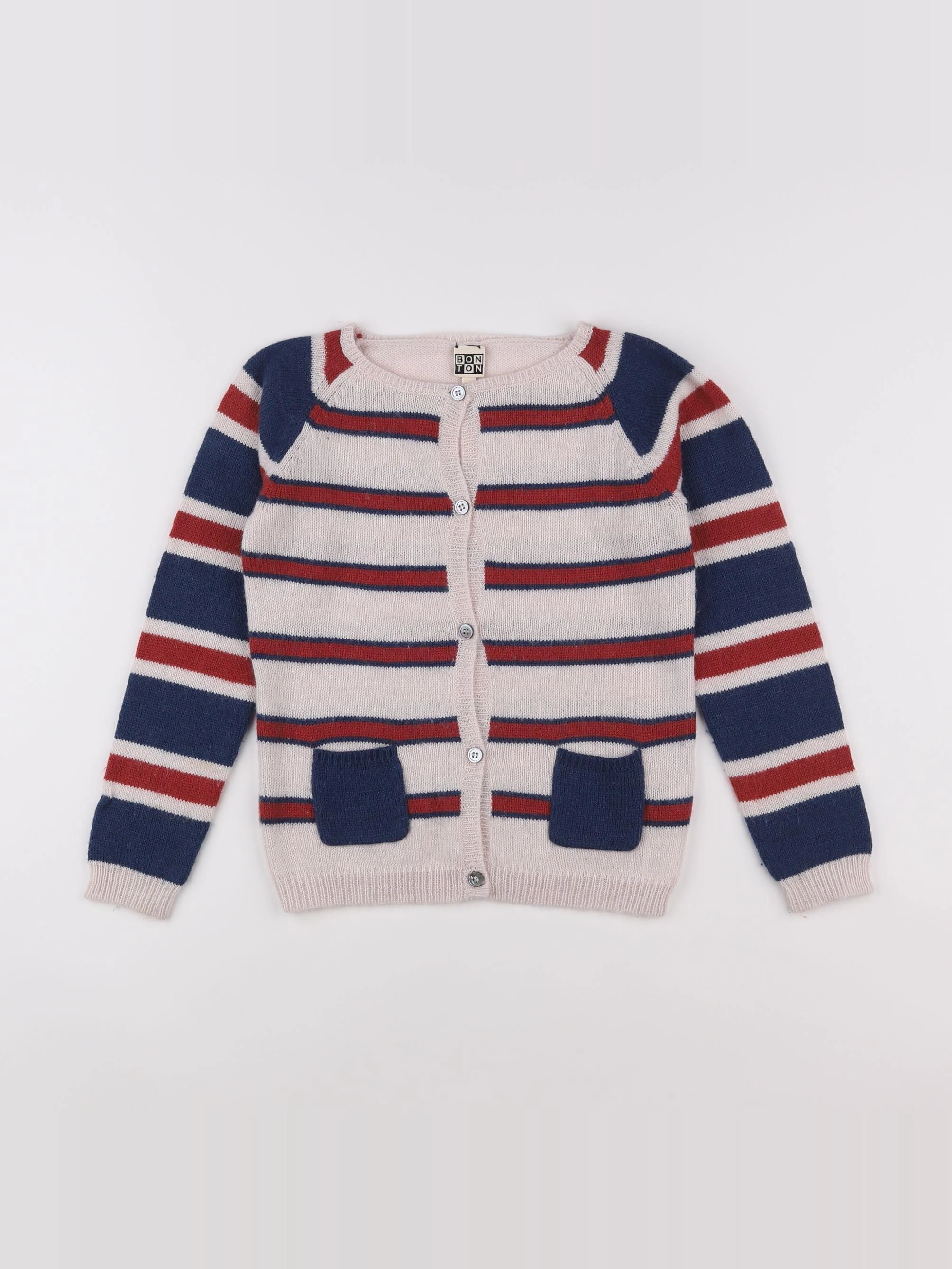 Bonton - gilet multicolore - 12 ans