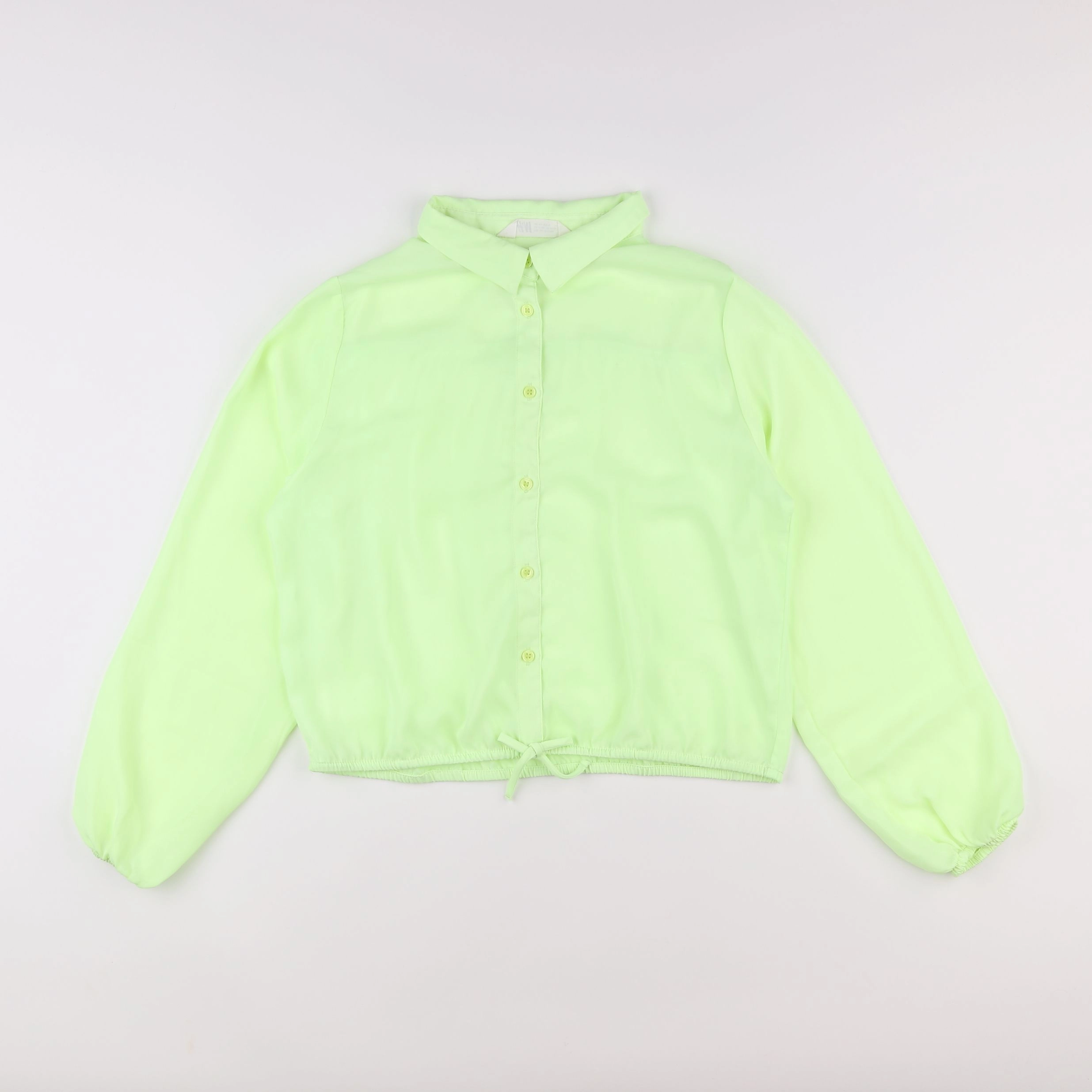 H&M - blouse jaune fluo - 13/14 ans