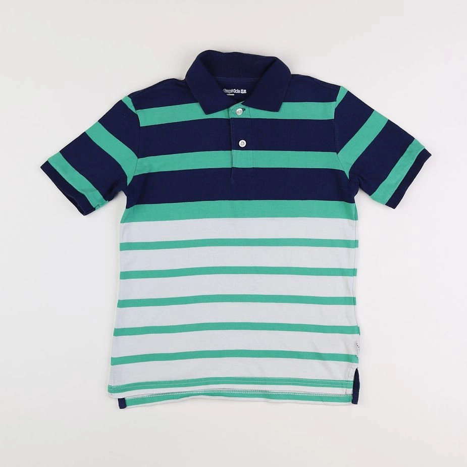 GAP - polo blanc, bleu, vert - 8 ans