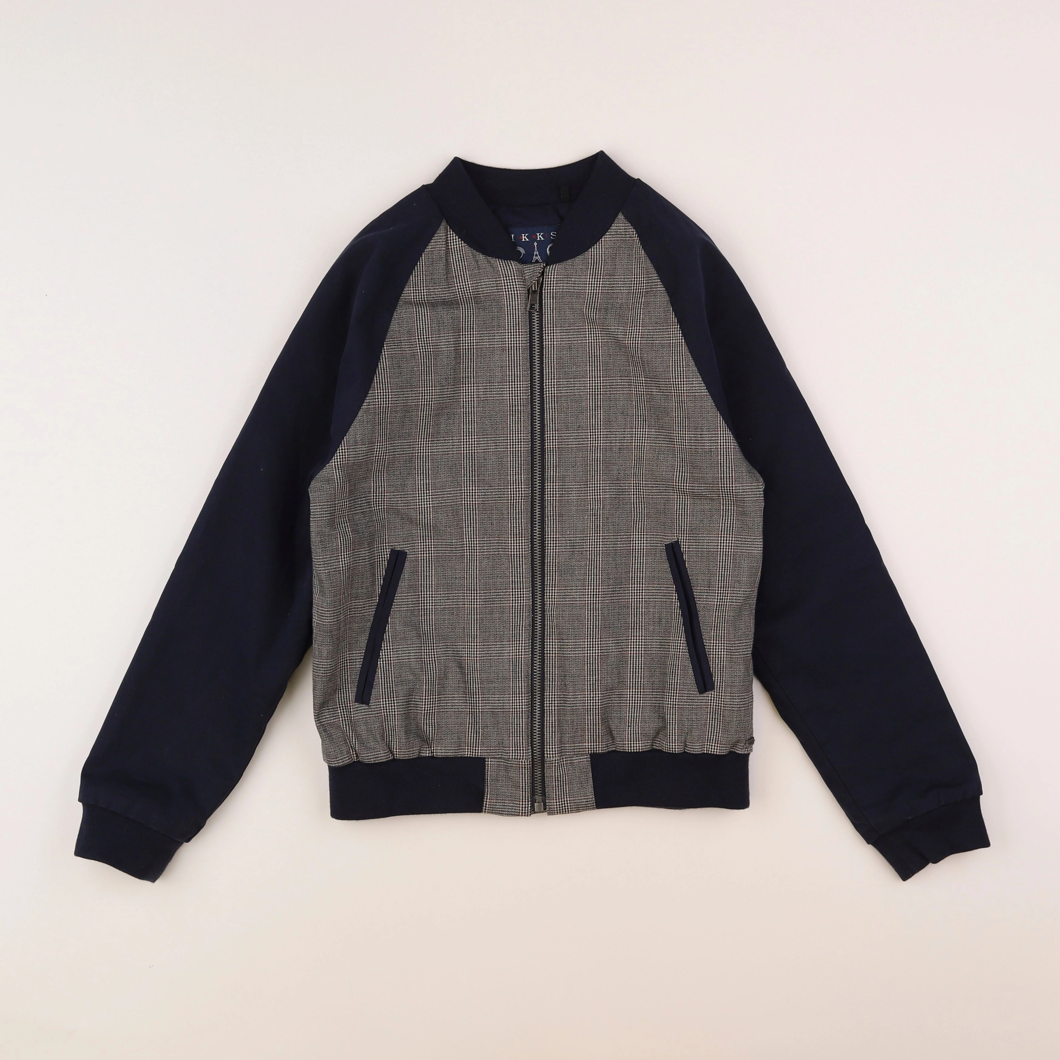 IKKS - veste bleu, gris - 10 ans