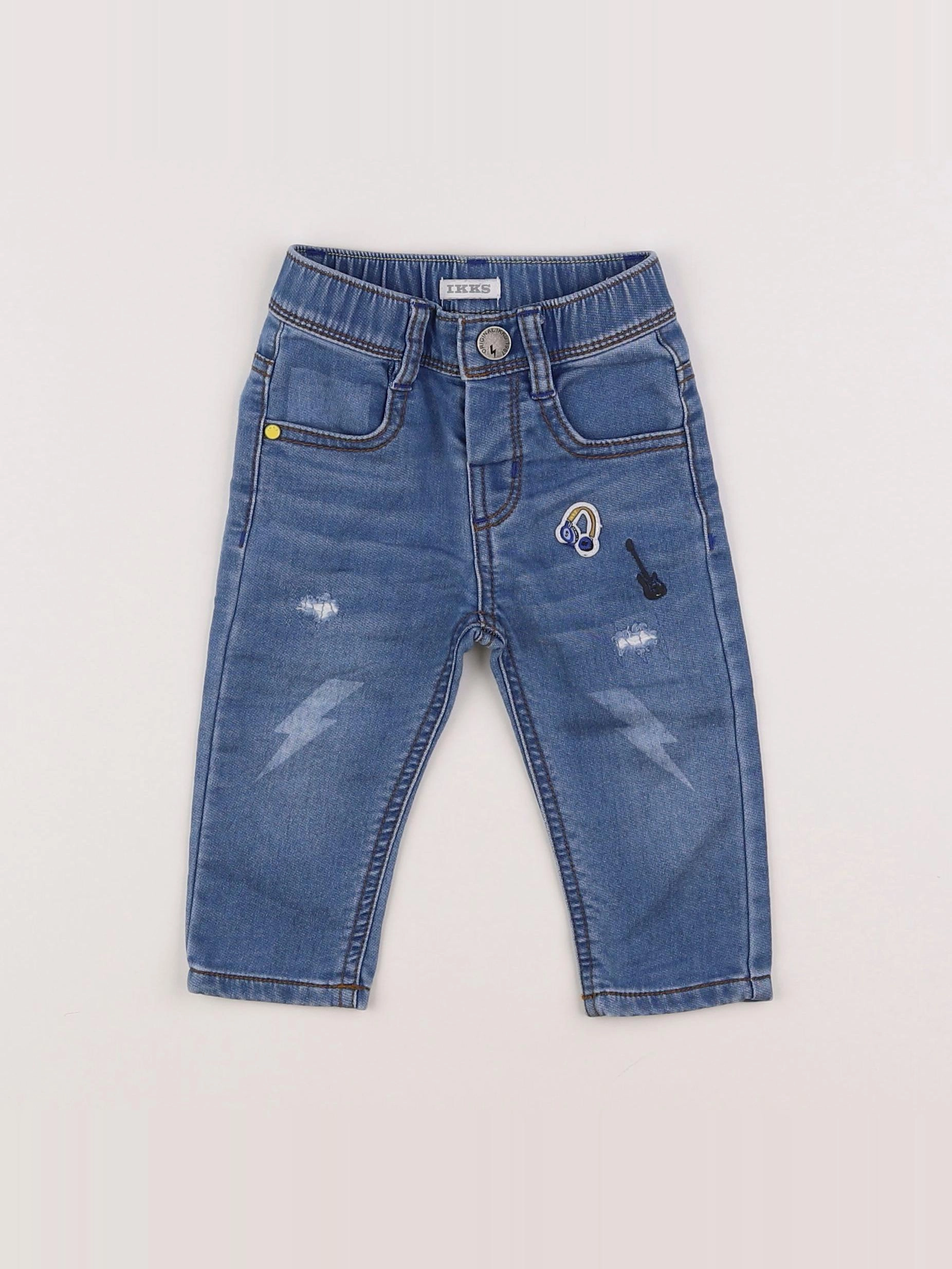 IKKS - jean bleu - 6 mois