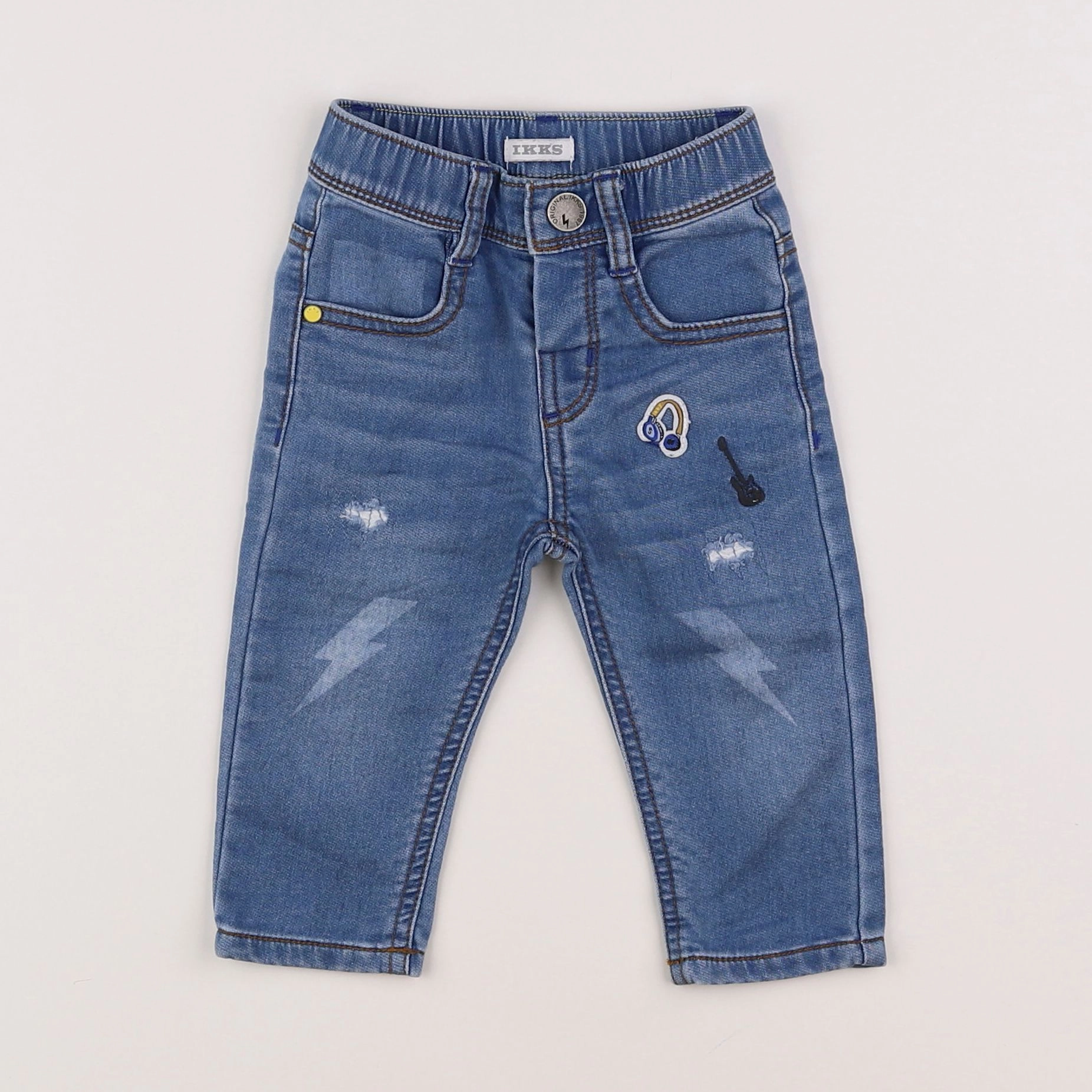IKKS - jean bleu - 6 mois