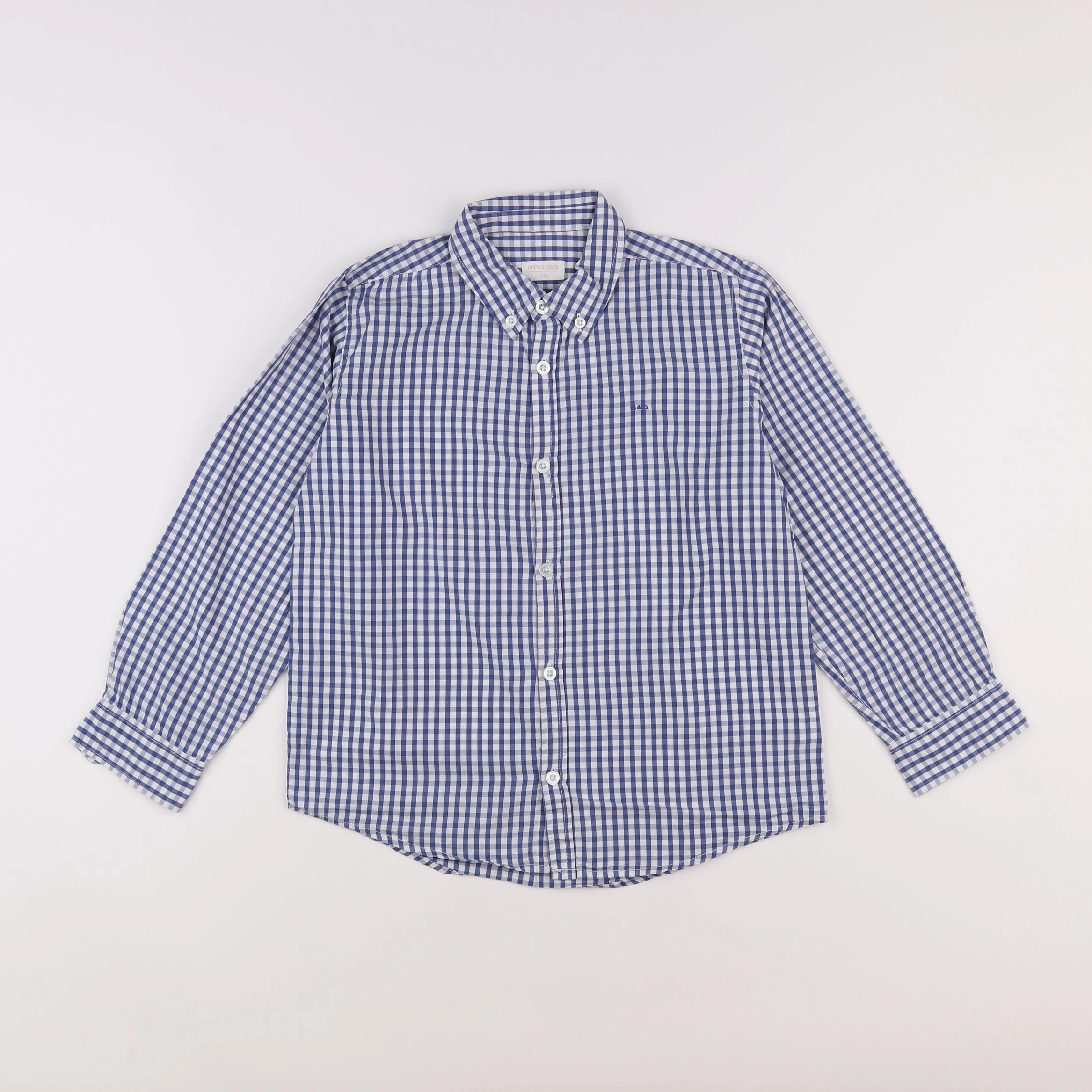 Neck & Neck - chemise bleu - 8/9 ans