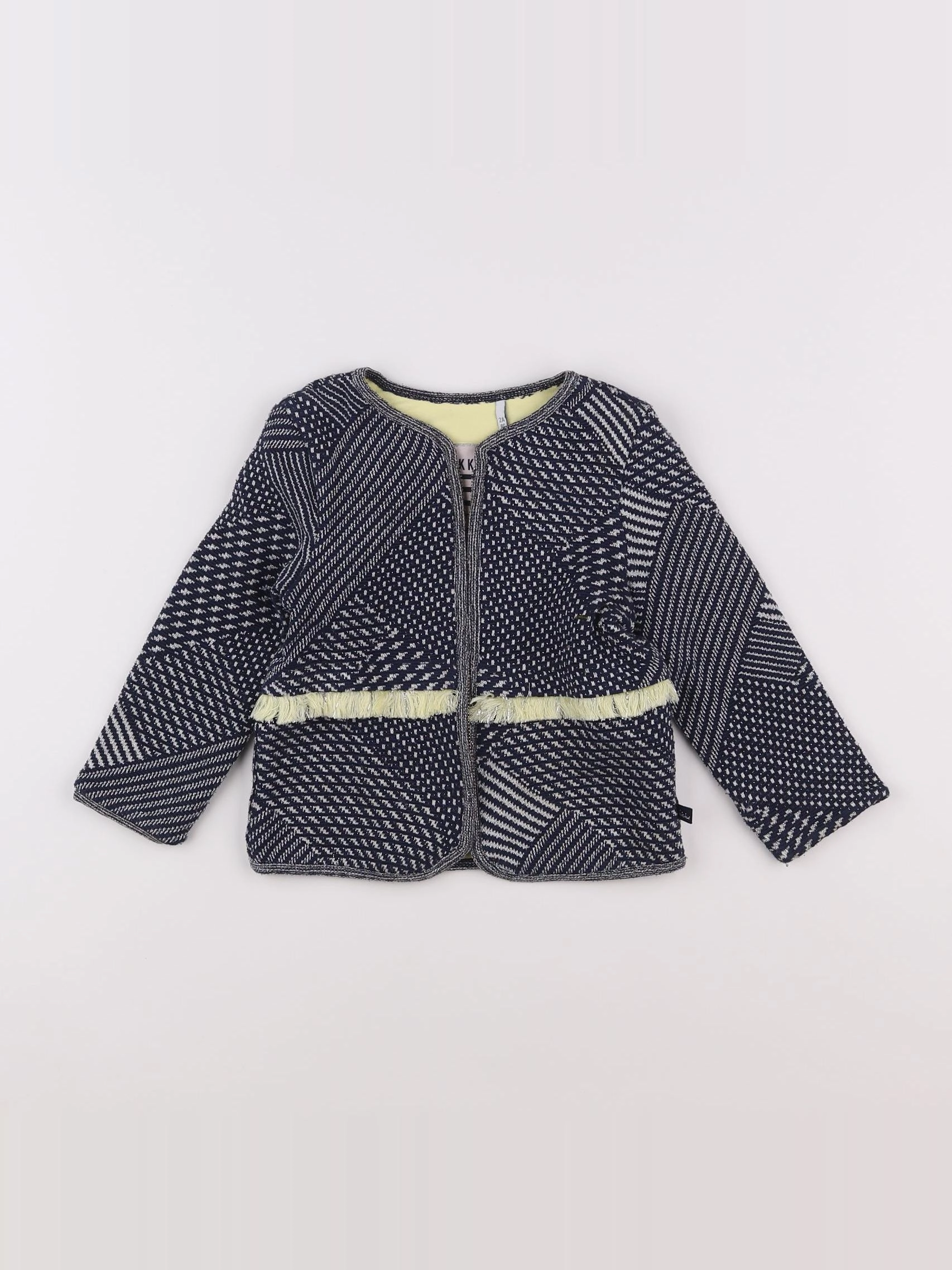 IKKS - veste bleu, jaune - 2 ans