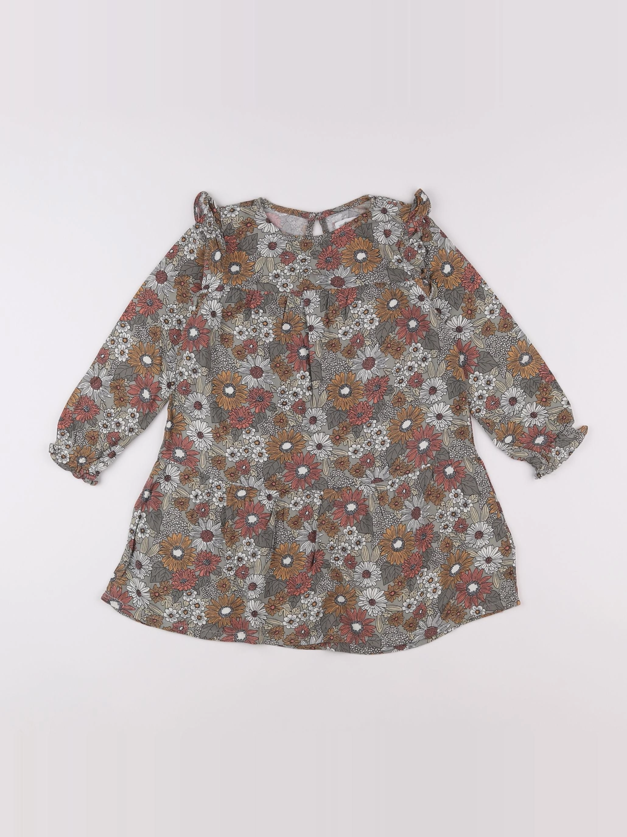 Vertbaudet - robe vert - 4 ans