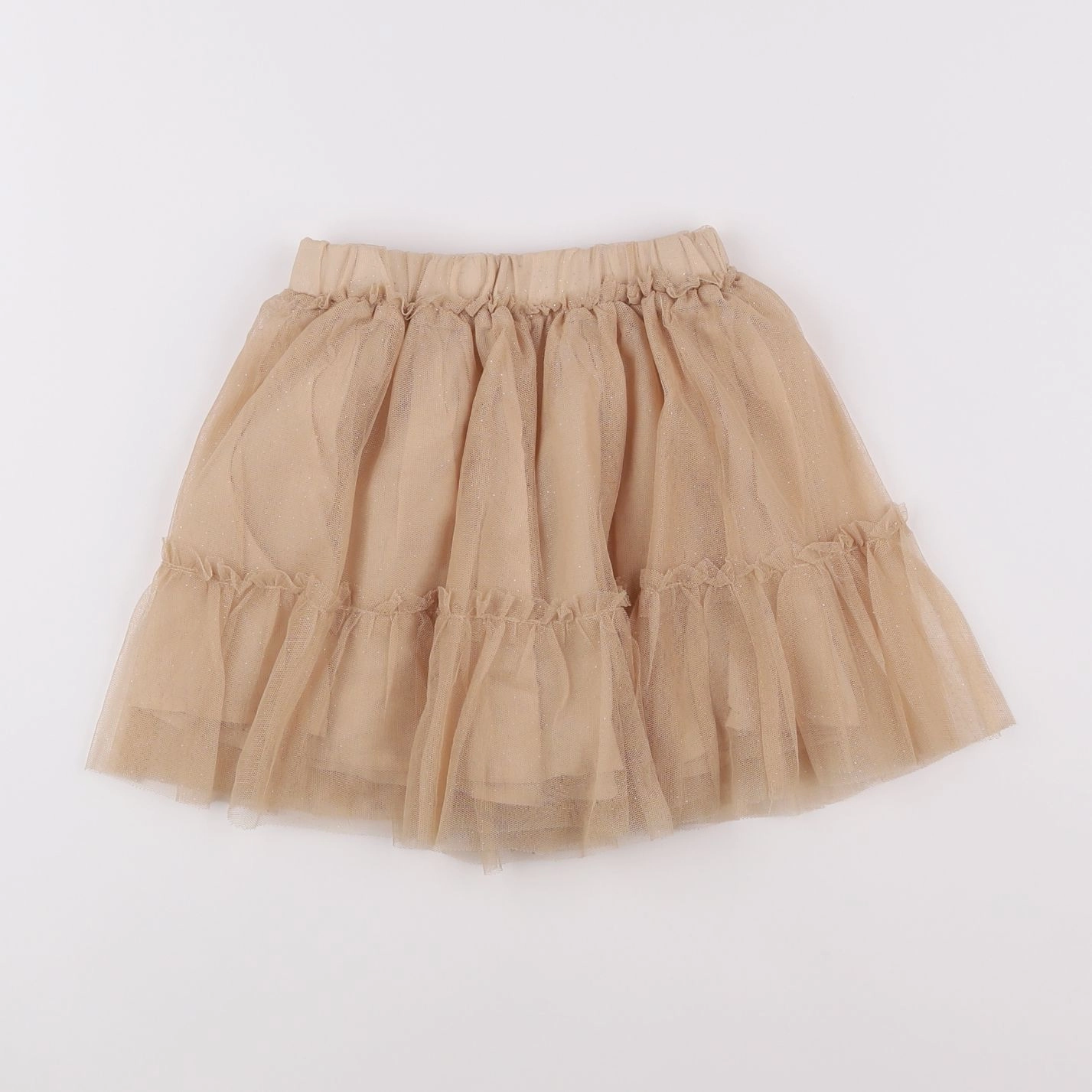 Vertbaudet - jupe beige - 4 ans