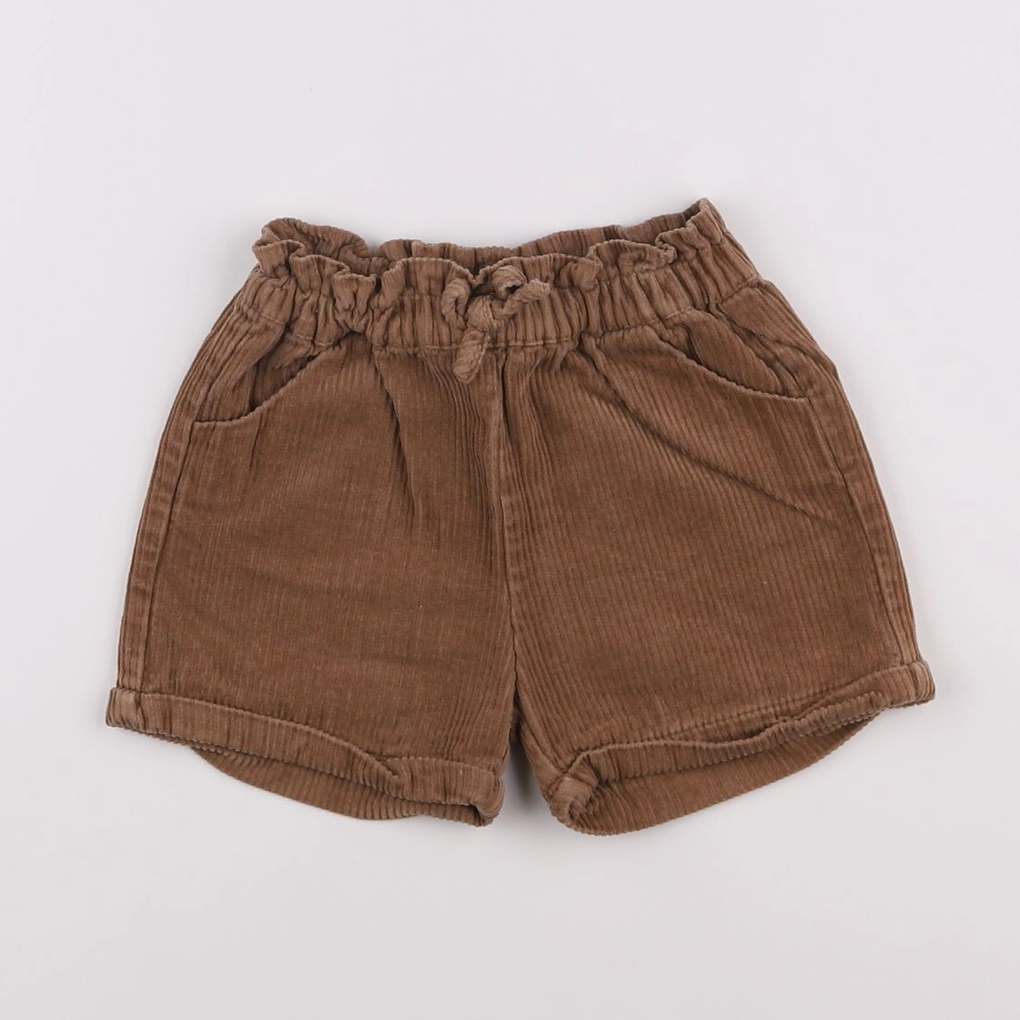 Vertbaudet - short marron - 2 ans