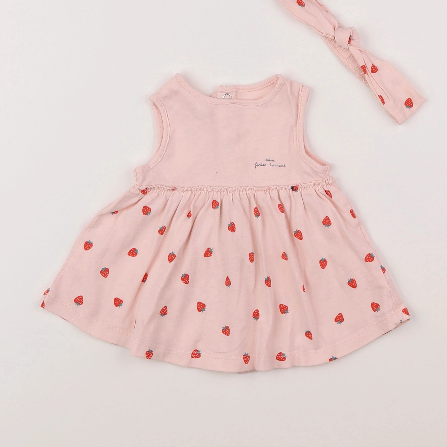 Vertbaudet - robe rose - 1 mois