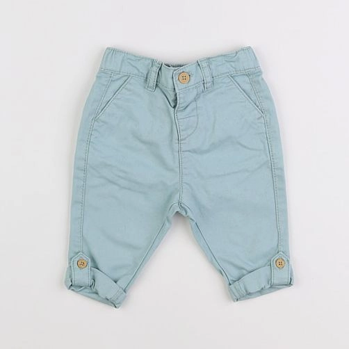 Vertbaudet - pantalon vert - 3 mois