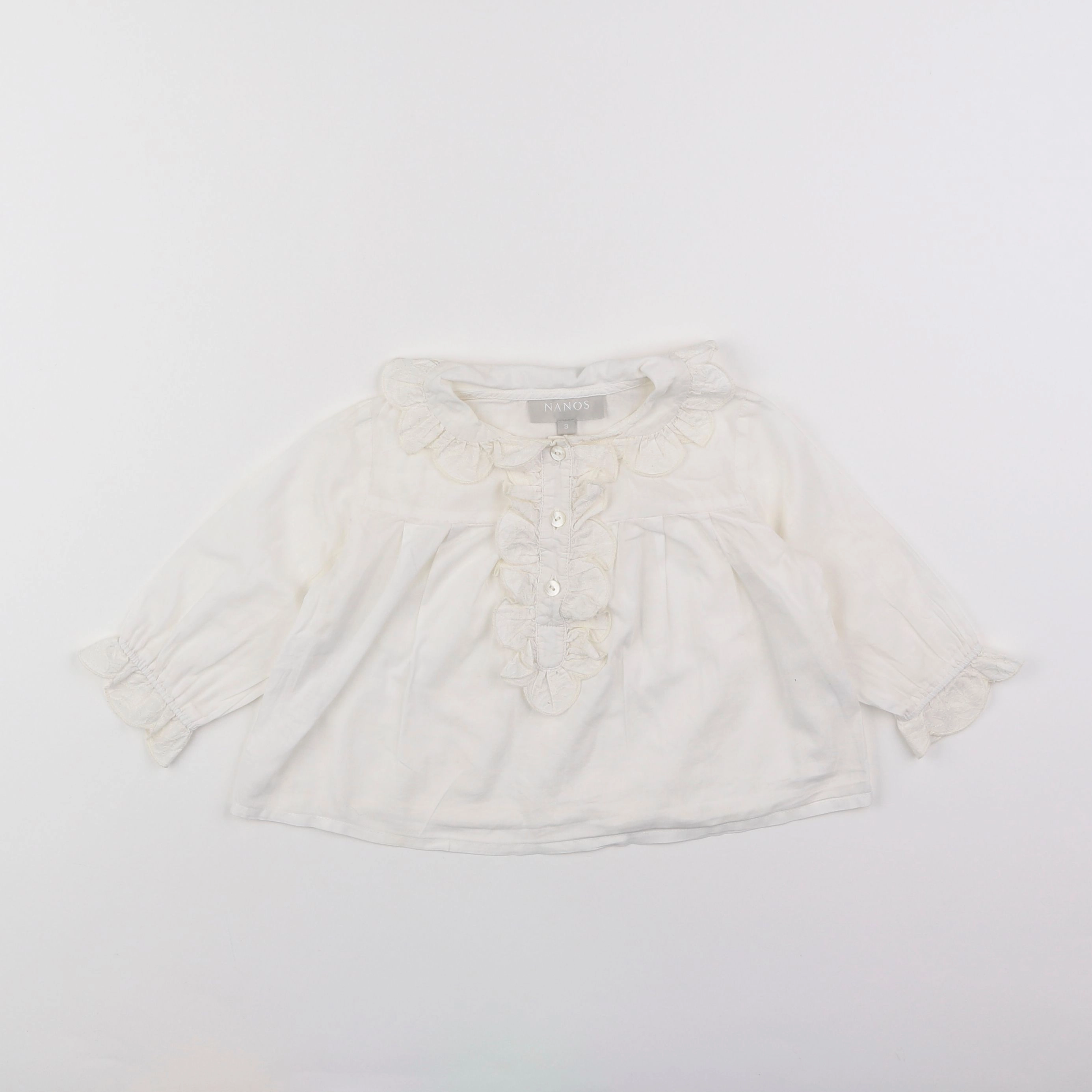 Nanos baby - blouse blanc - 3 ans