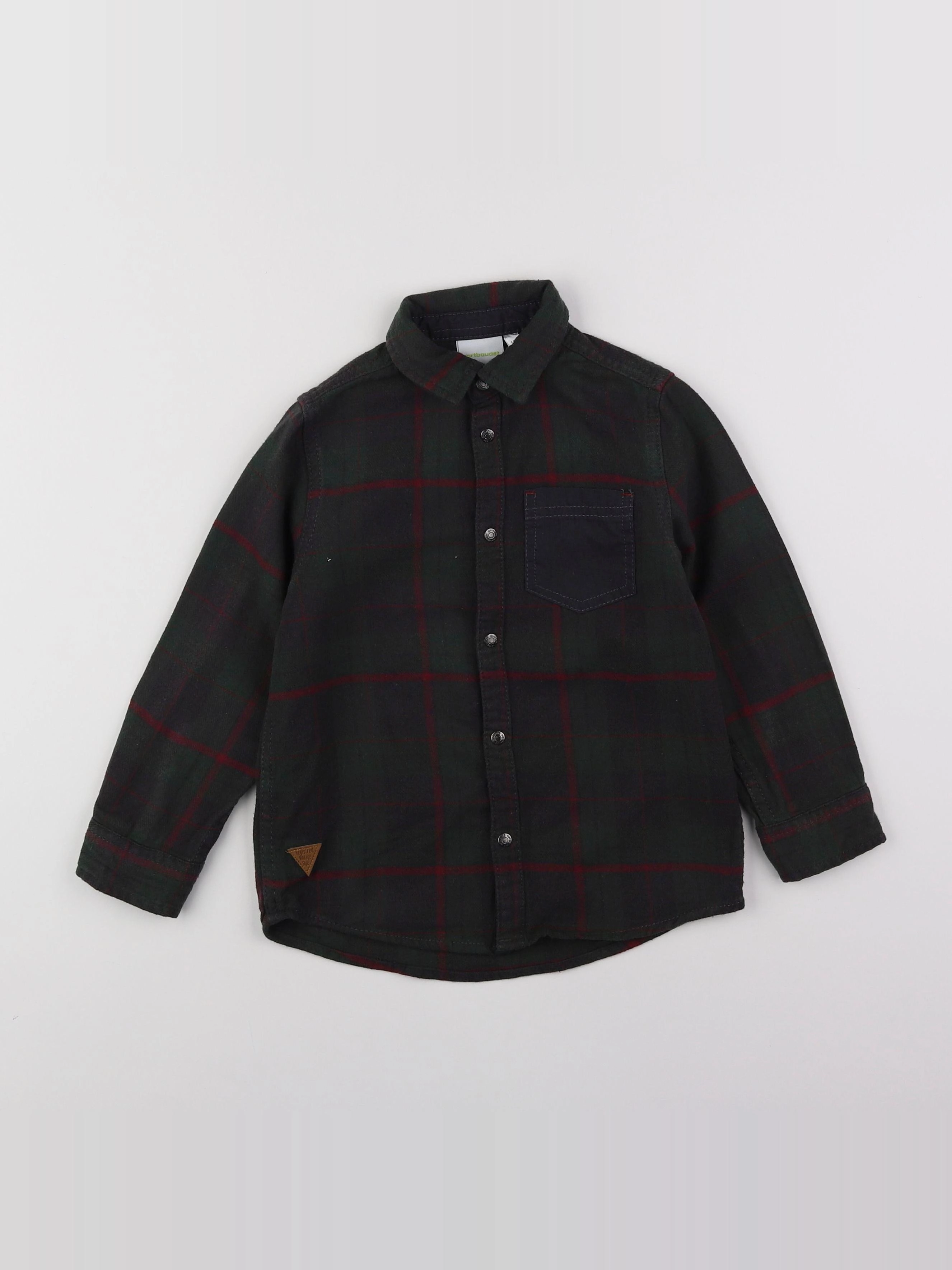 Vertbaudet - chemise vert - 6 ans