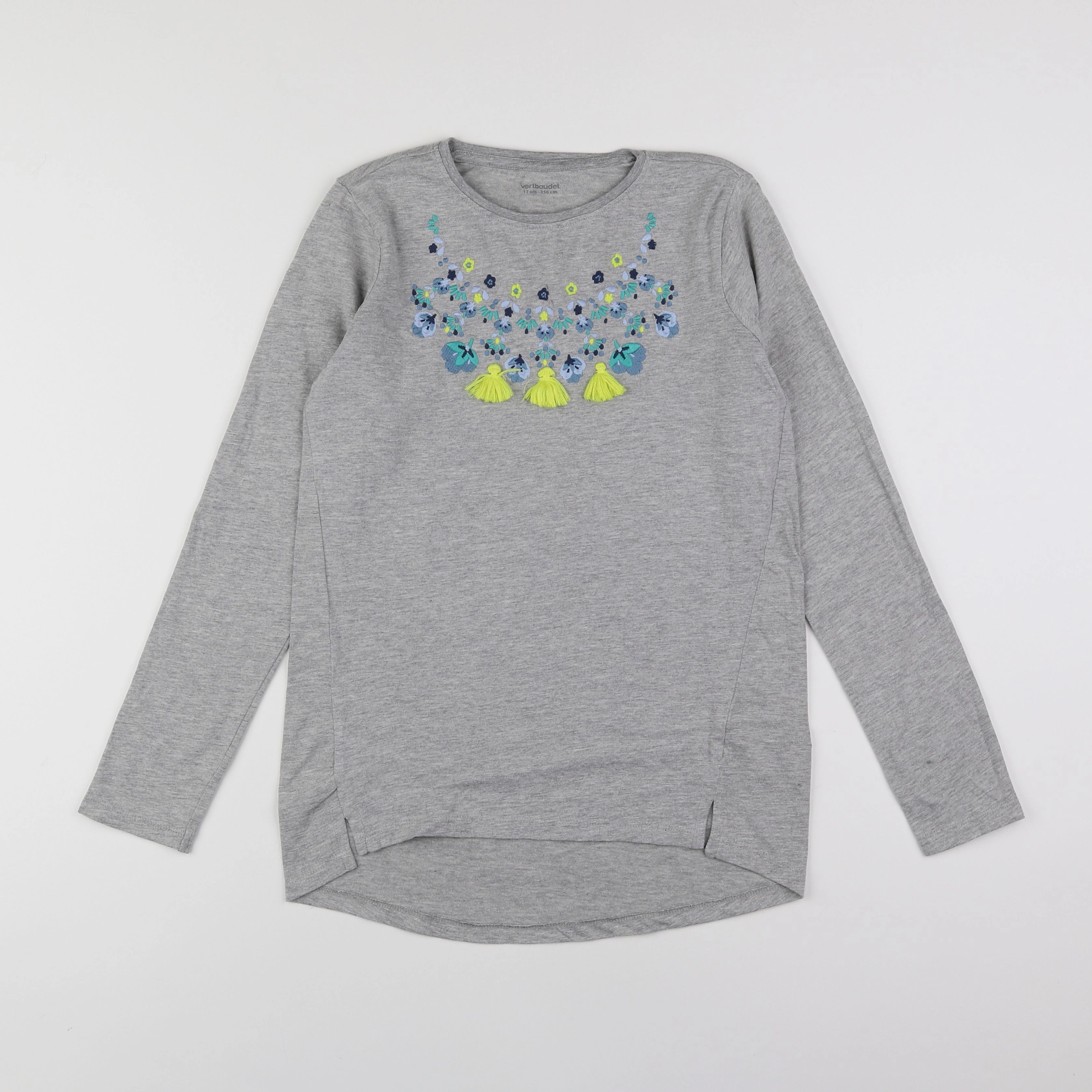 Vertbaudet - tee-shirt gris - 12 ans