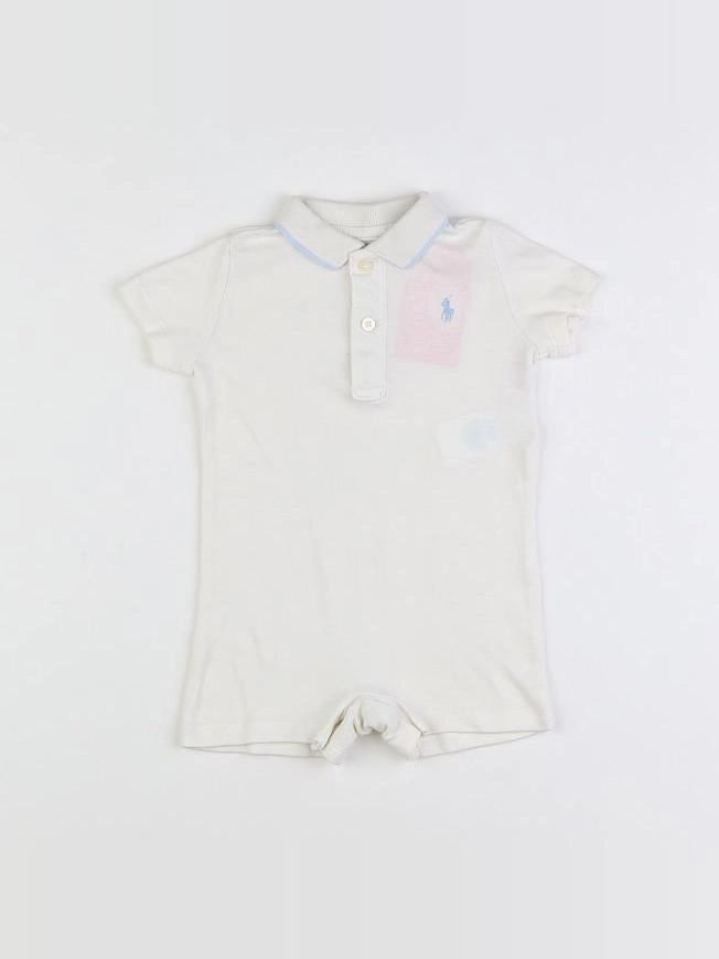 Ralph Lauren - combinaison blanc, bleu - 6 mois