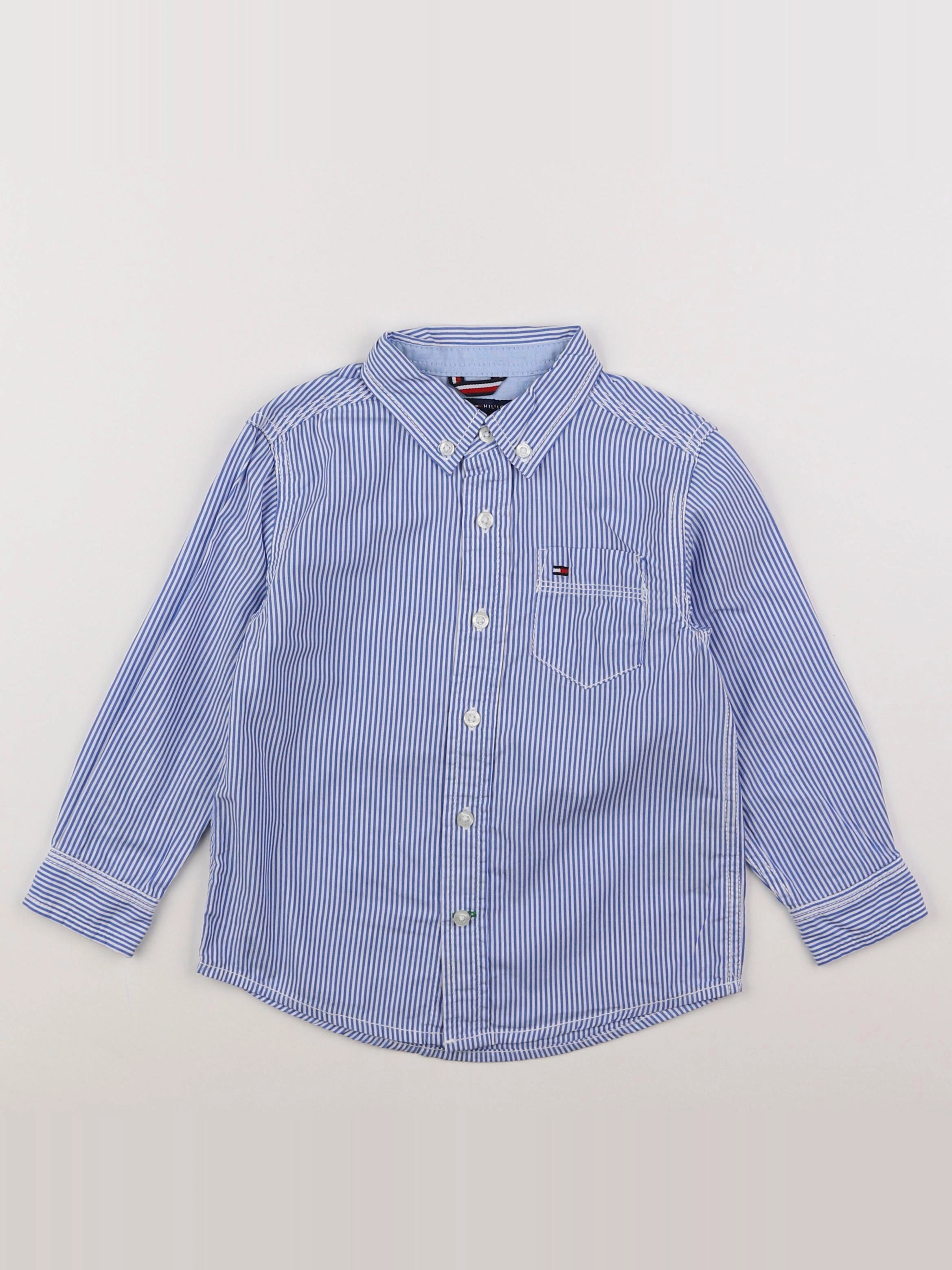 Tommy Hilfiger - chemise bleu - 3 ans