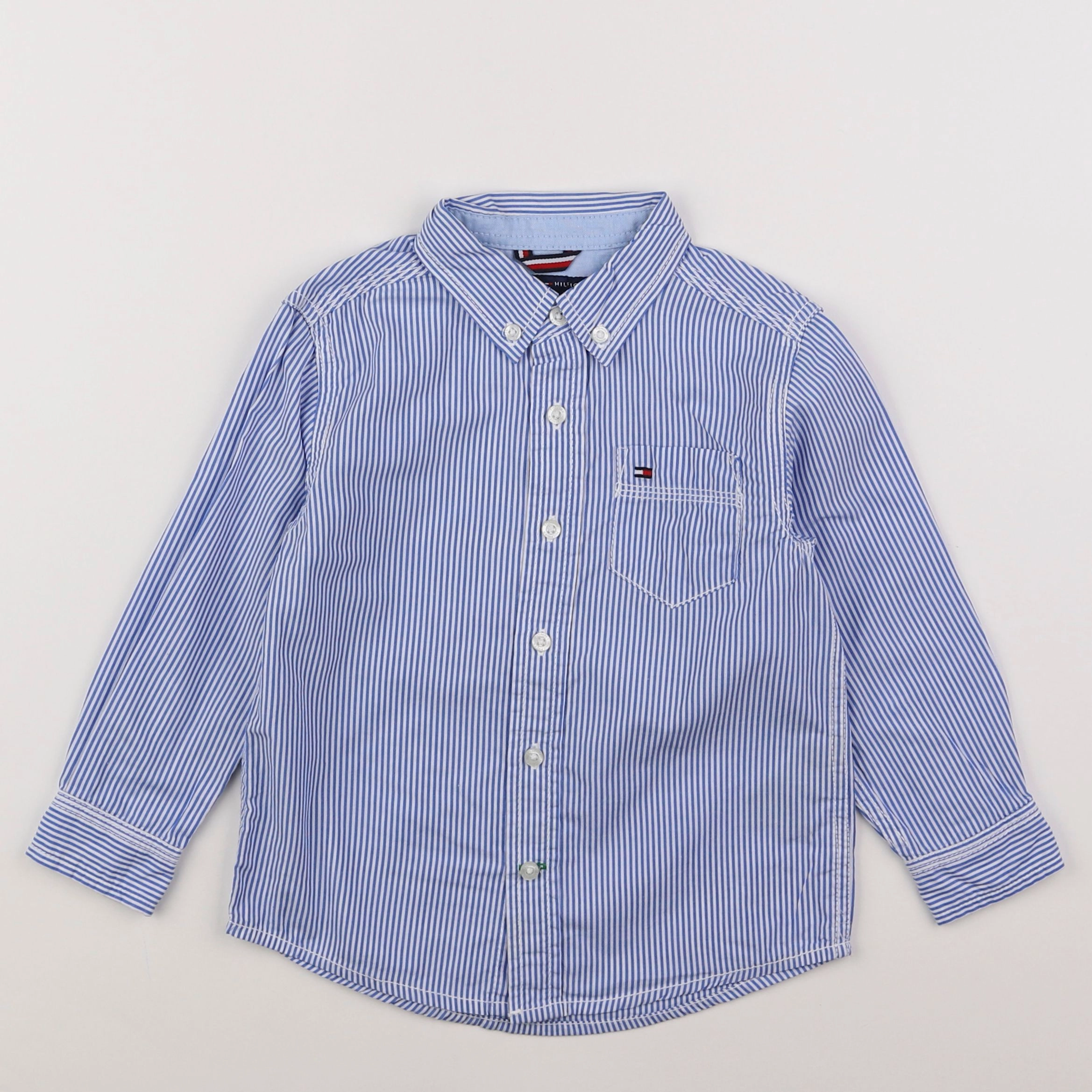 Tommy Hilfiger - chemise bleu - 3 ans