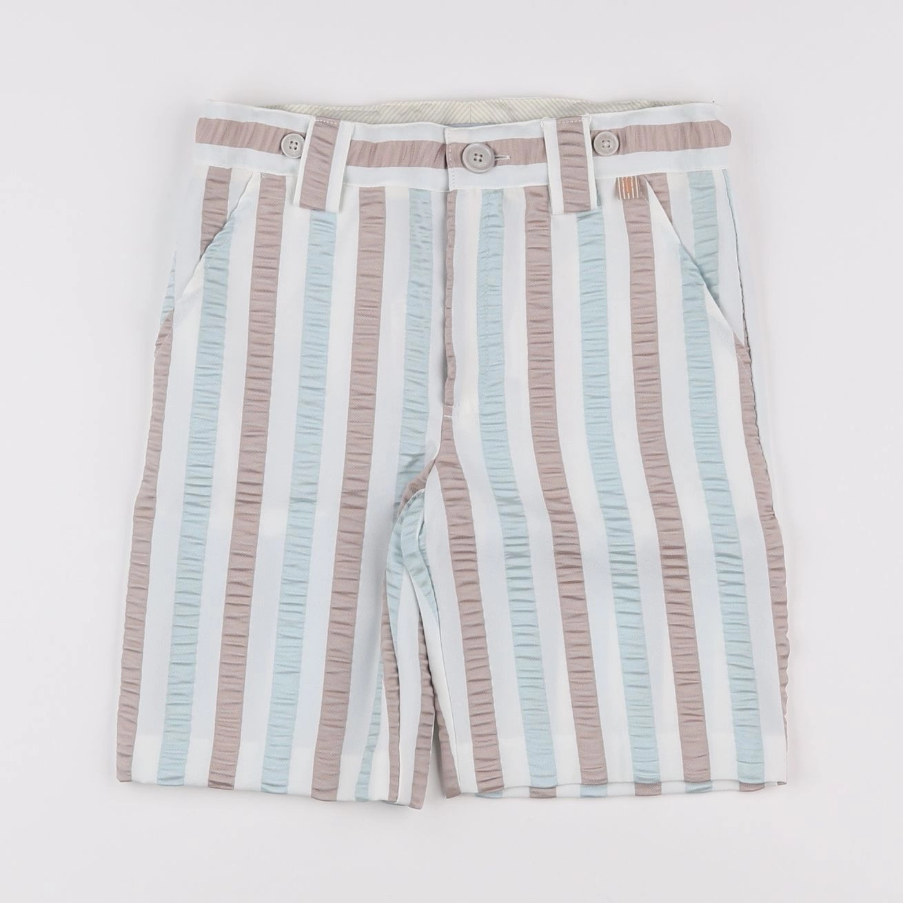 Tutto Piccolo - short bleu, marron - 8 ans