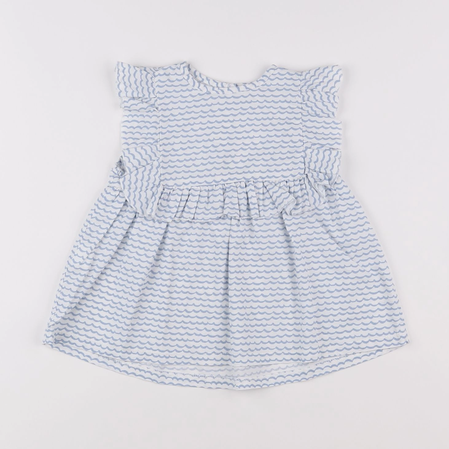 Little Celebs - blouse bleu, blanc - 6 ans