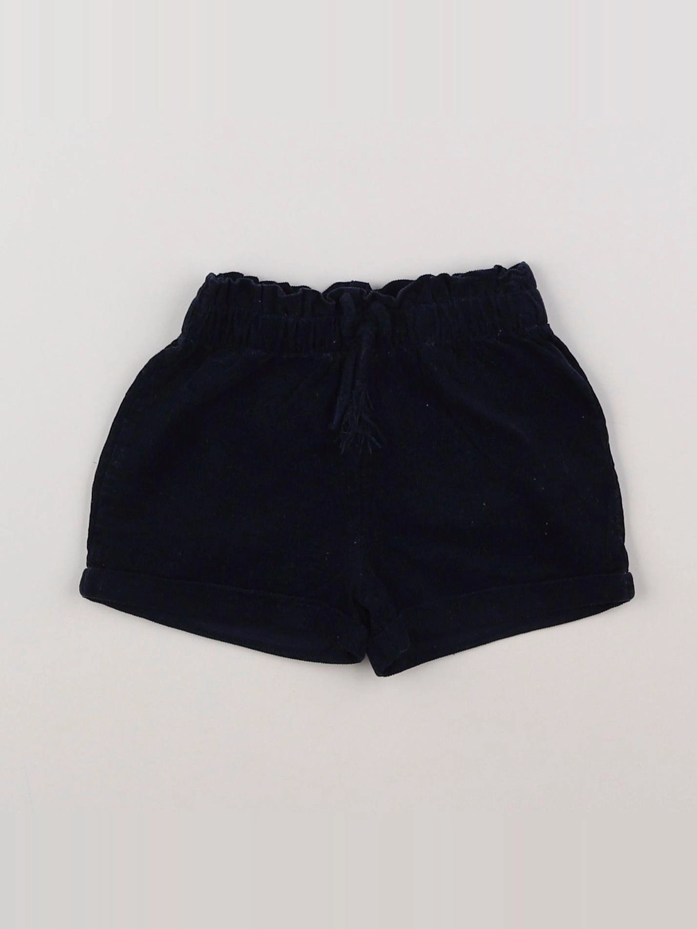 Vertbaudet - short bleu - 3/6 mois
