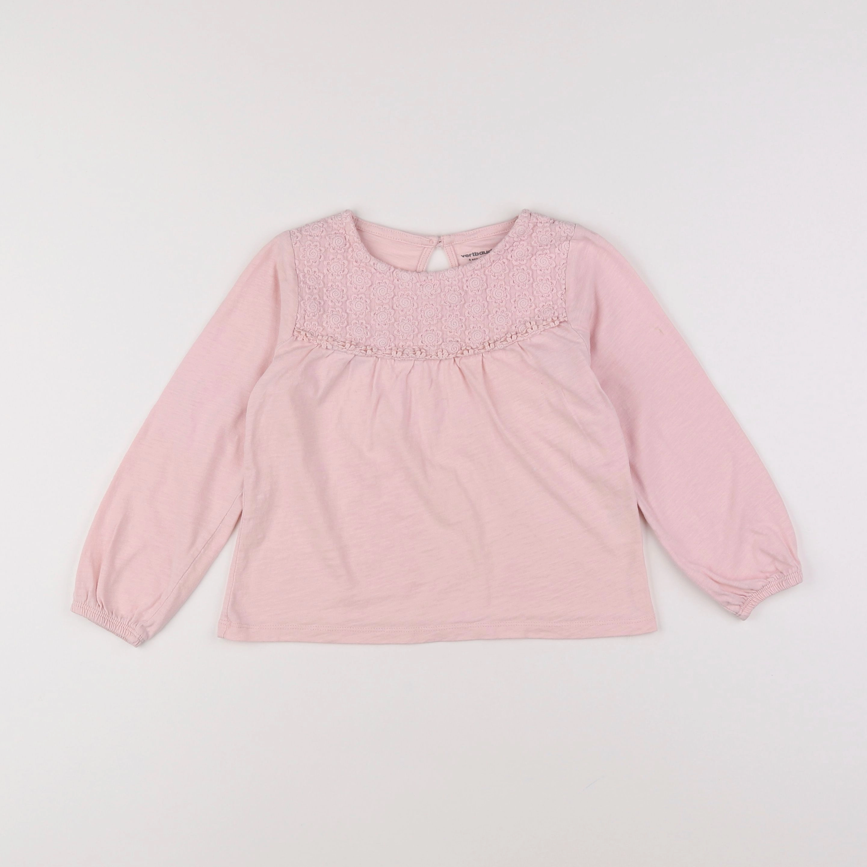 Vertbaudet - tee-shirt rose - 6 ans