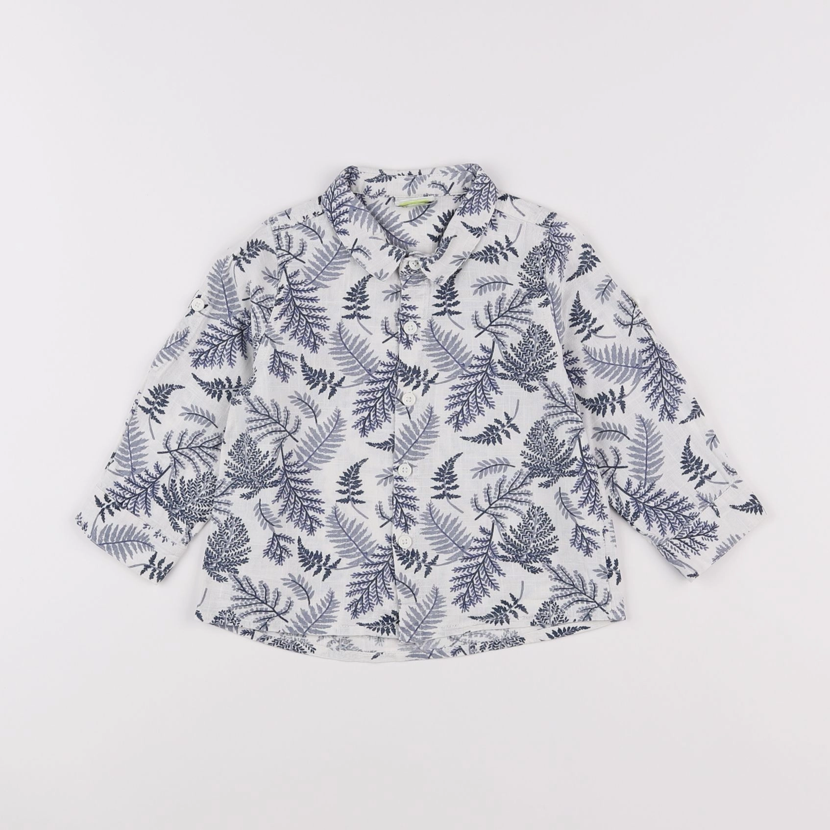 Tape à l'oeil - chemise bleu, blanc - 2 ans