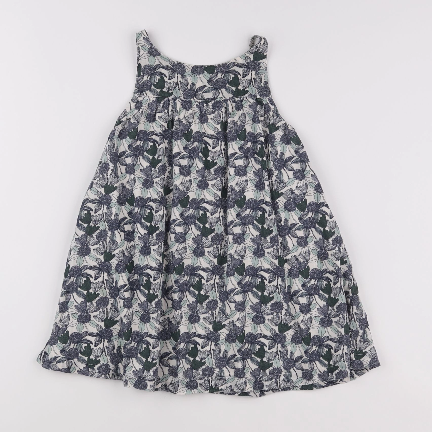 Monoprix - robe bleu - 4 ans