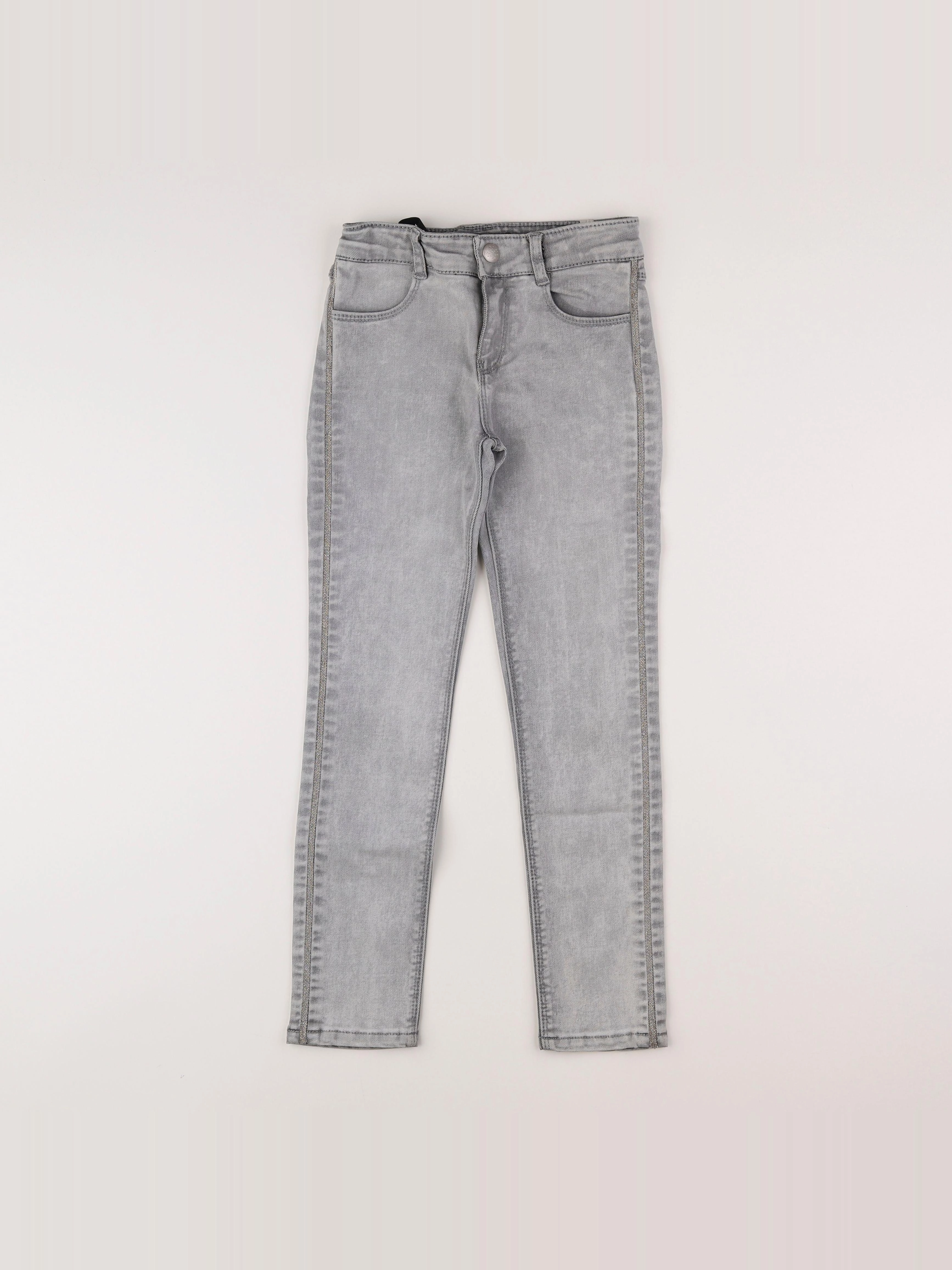 IKKS - jean gris - 9 ans
