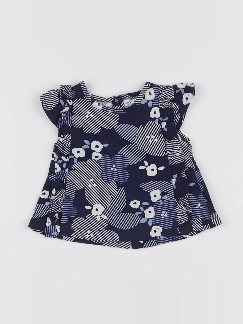 Vertbaudet - blouse bleu - 3 mois