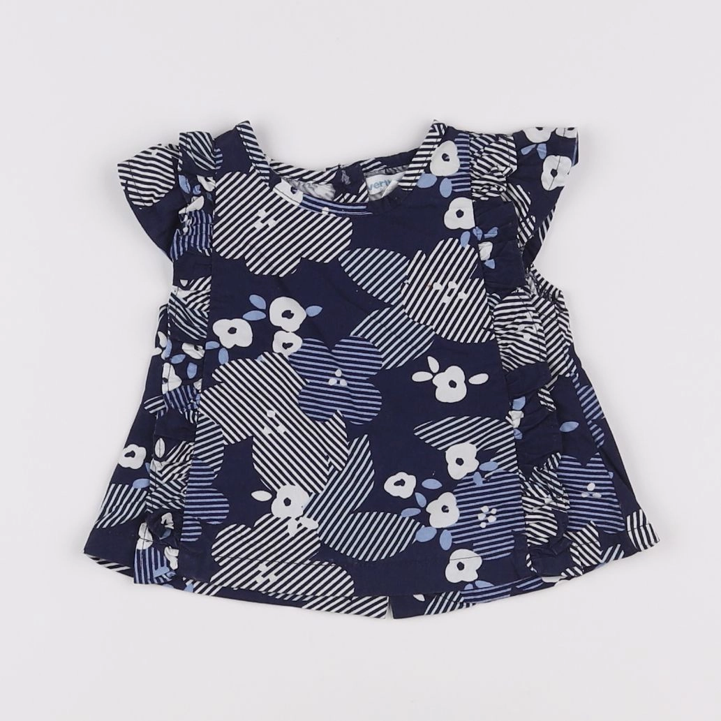 Vertbaudet - blouse bleu - 3 mois