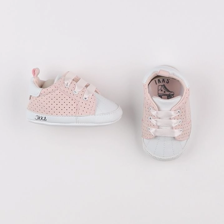 IKKS - chaussons blanc, rose - pointure 19/20