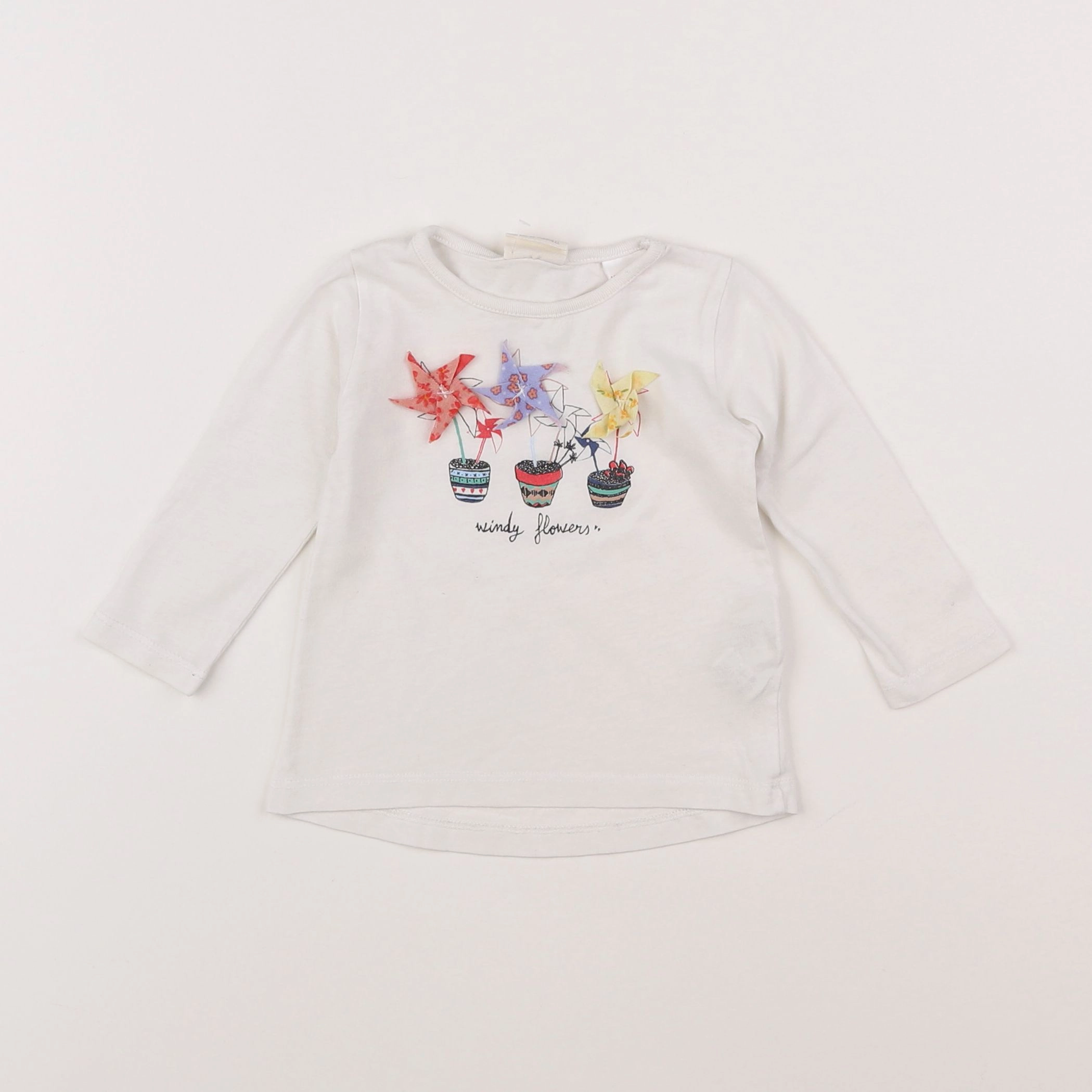 Zara - tee-shirt blanc - 3/6 mois
