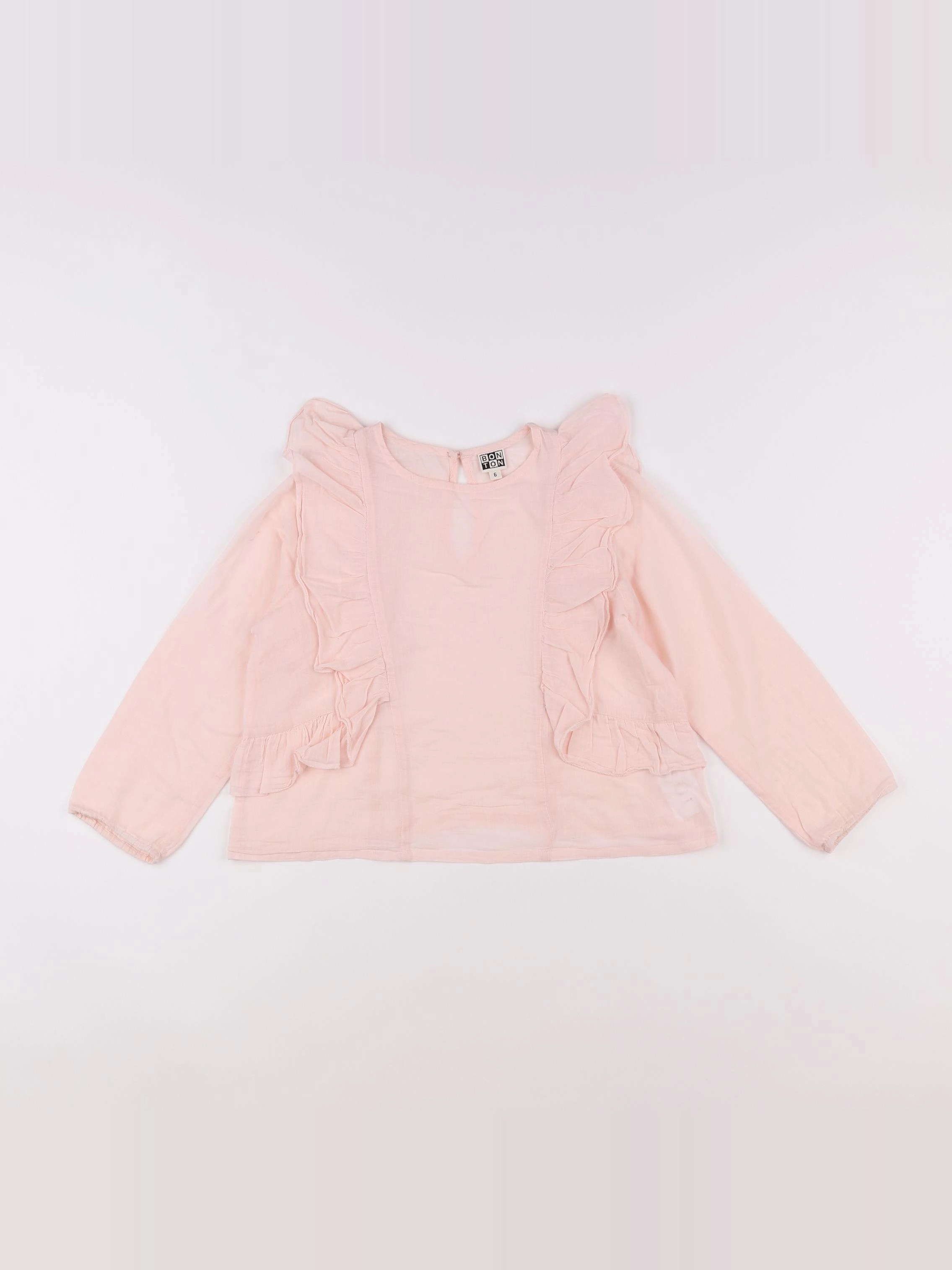 Bonton - blouse rose - 6 ans