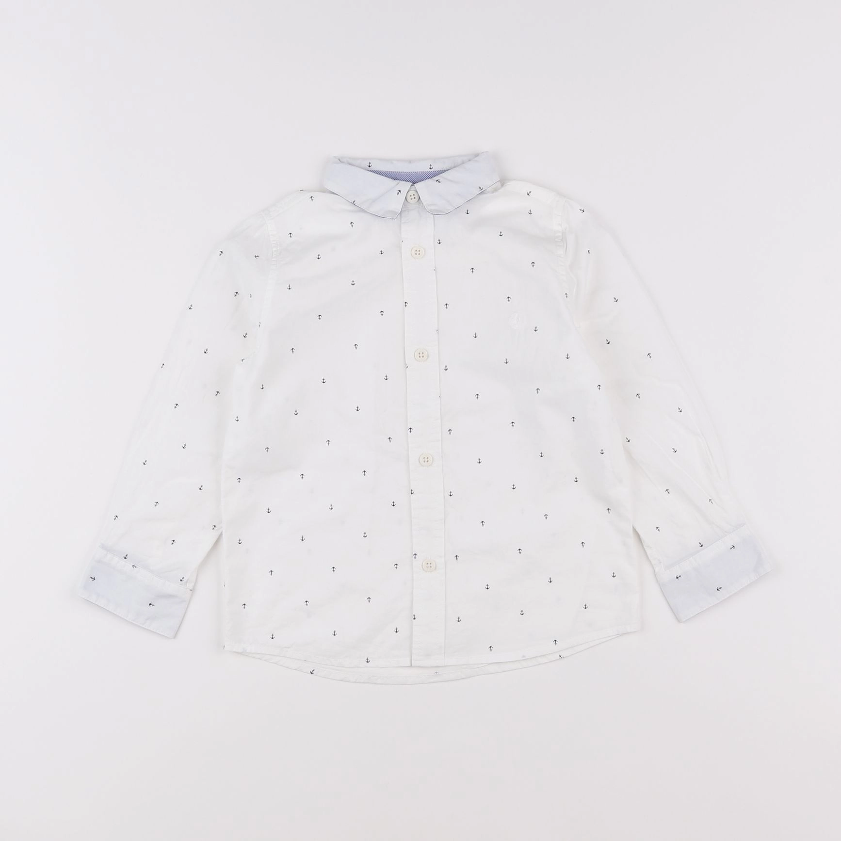 Petit Bateau - chemise blanc - 4 ans