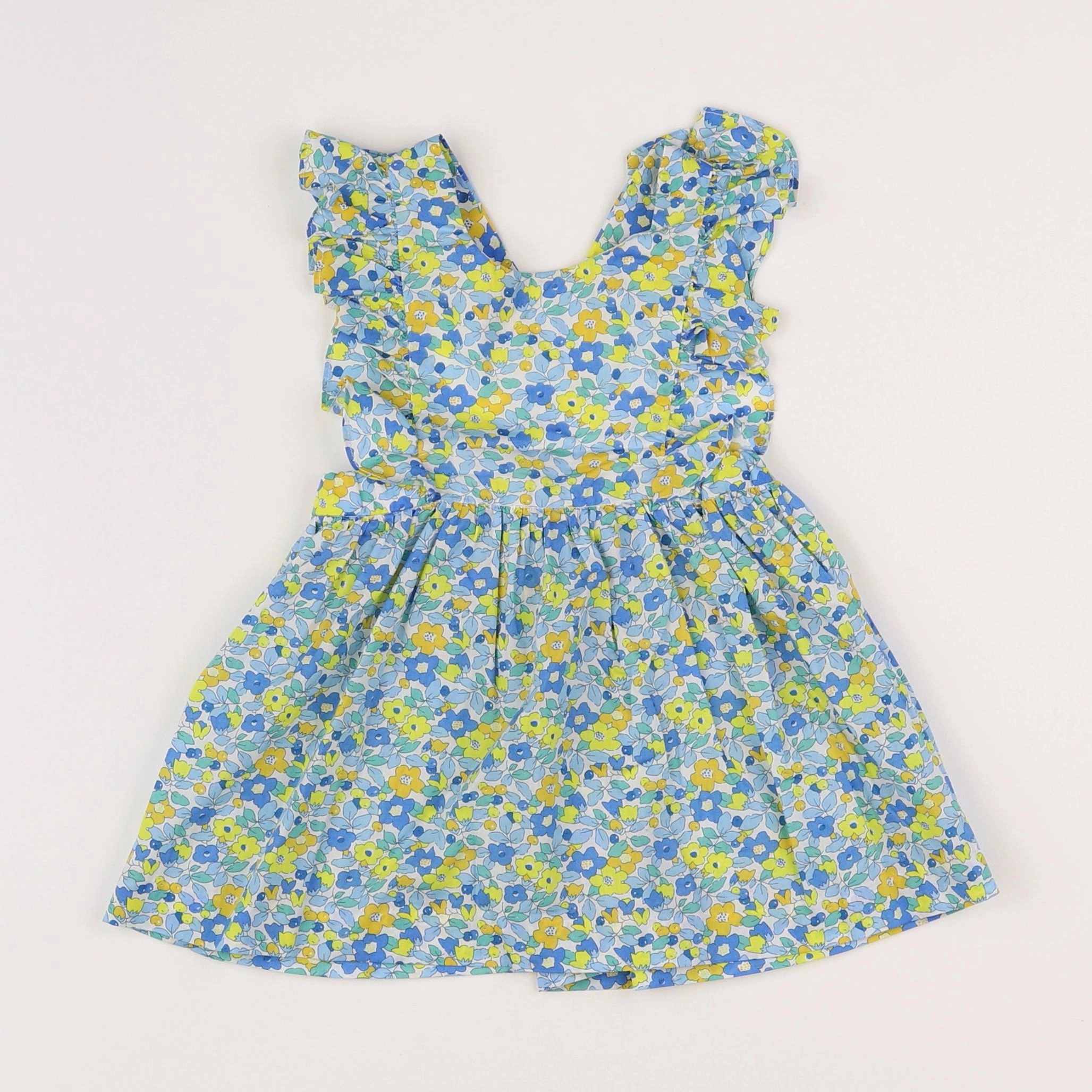 Jacadi - robe liberty bleu - 6 mois