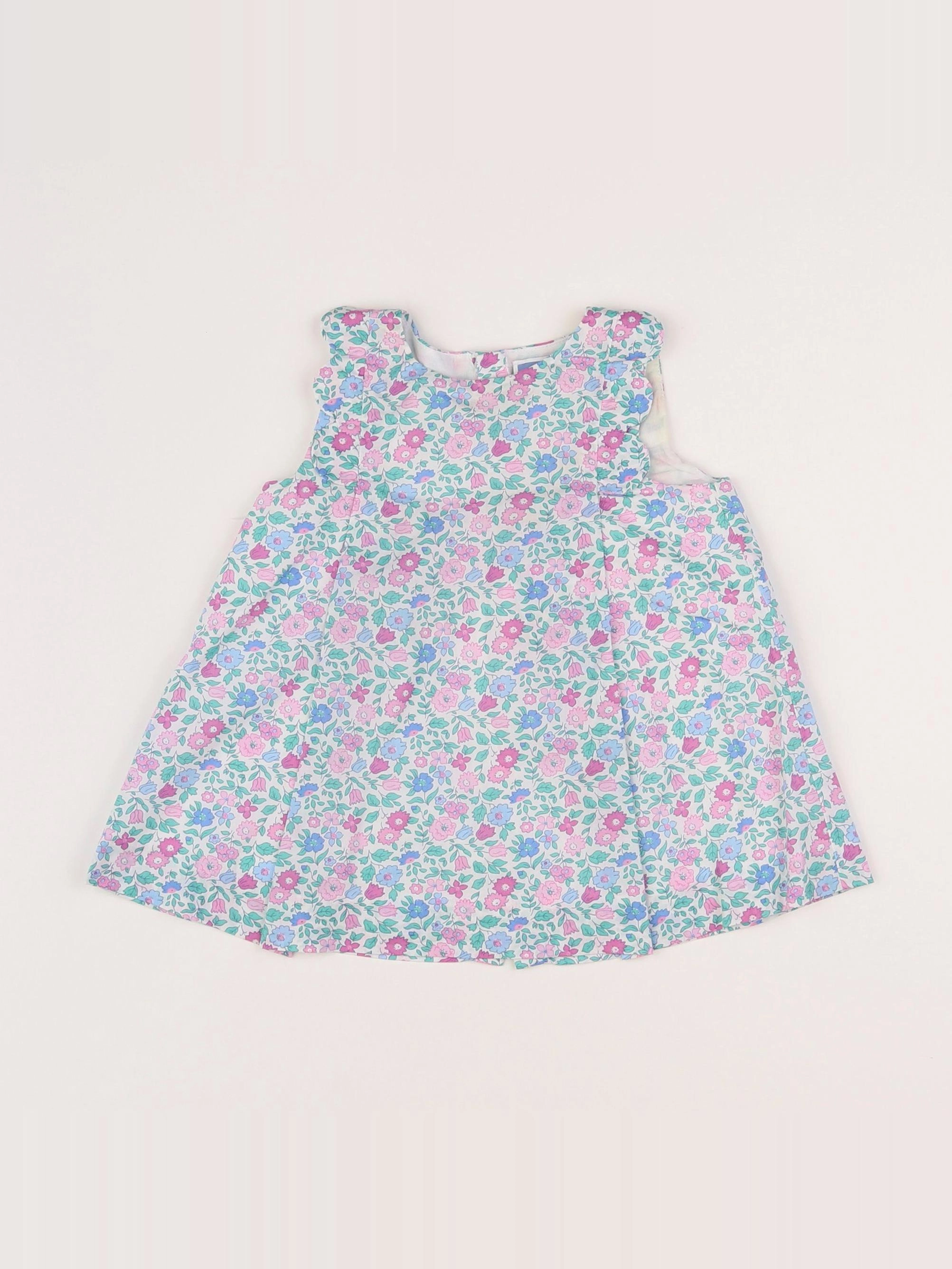 Jacadi - robe liberty blanc - 6 mois