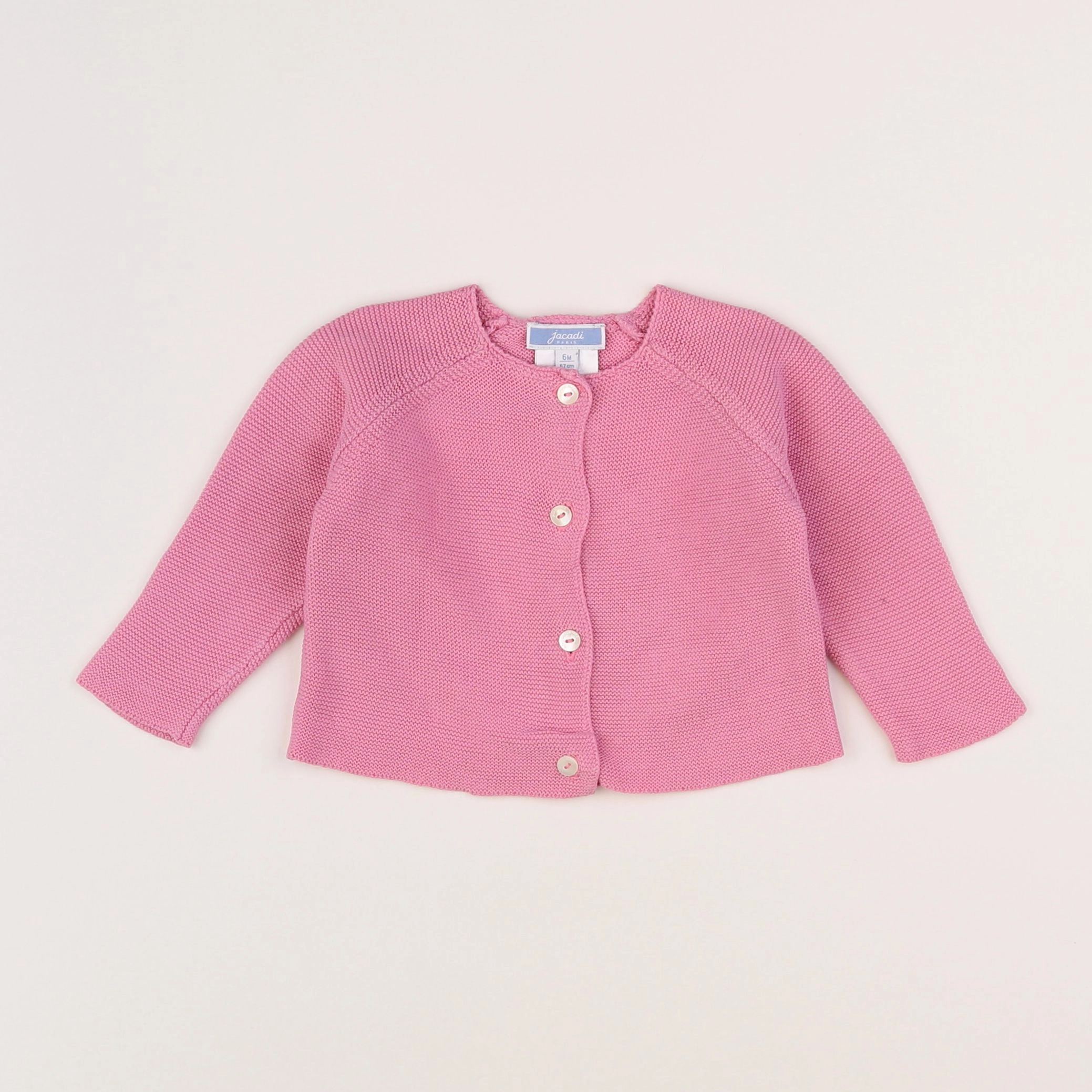 Jacadi - gilet rose - 6 mois