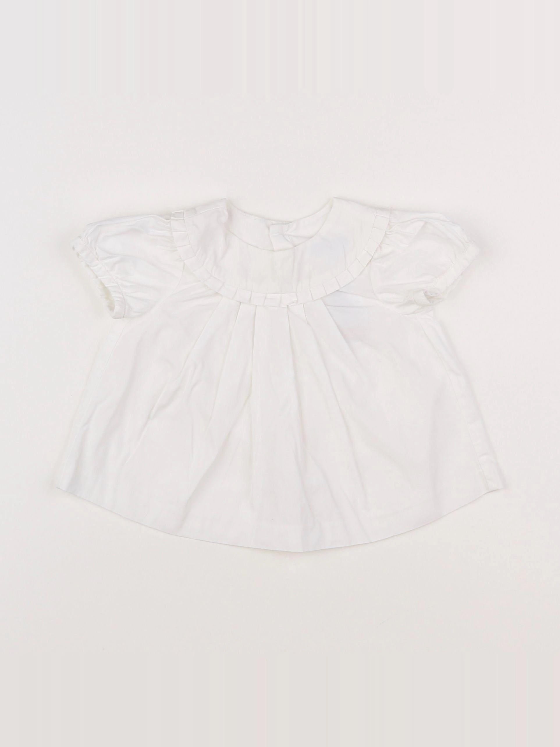 Jacadi - blouse blanc - 12 mois
