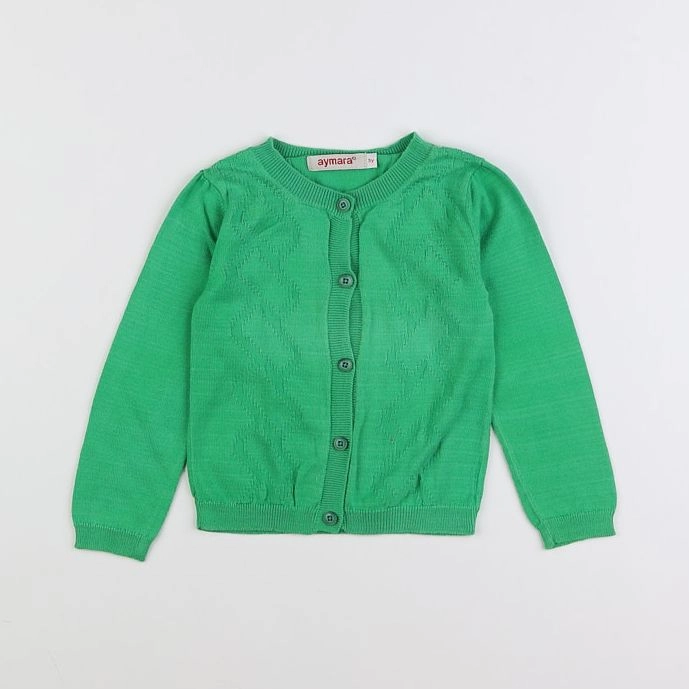 Aymara - gilet vert - 3 ans