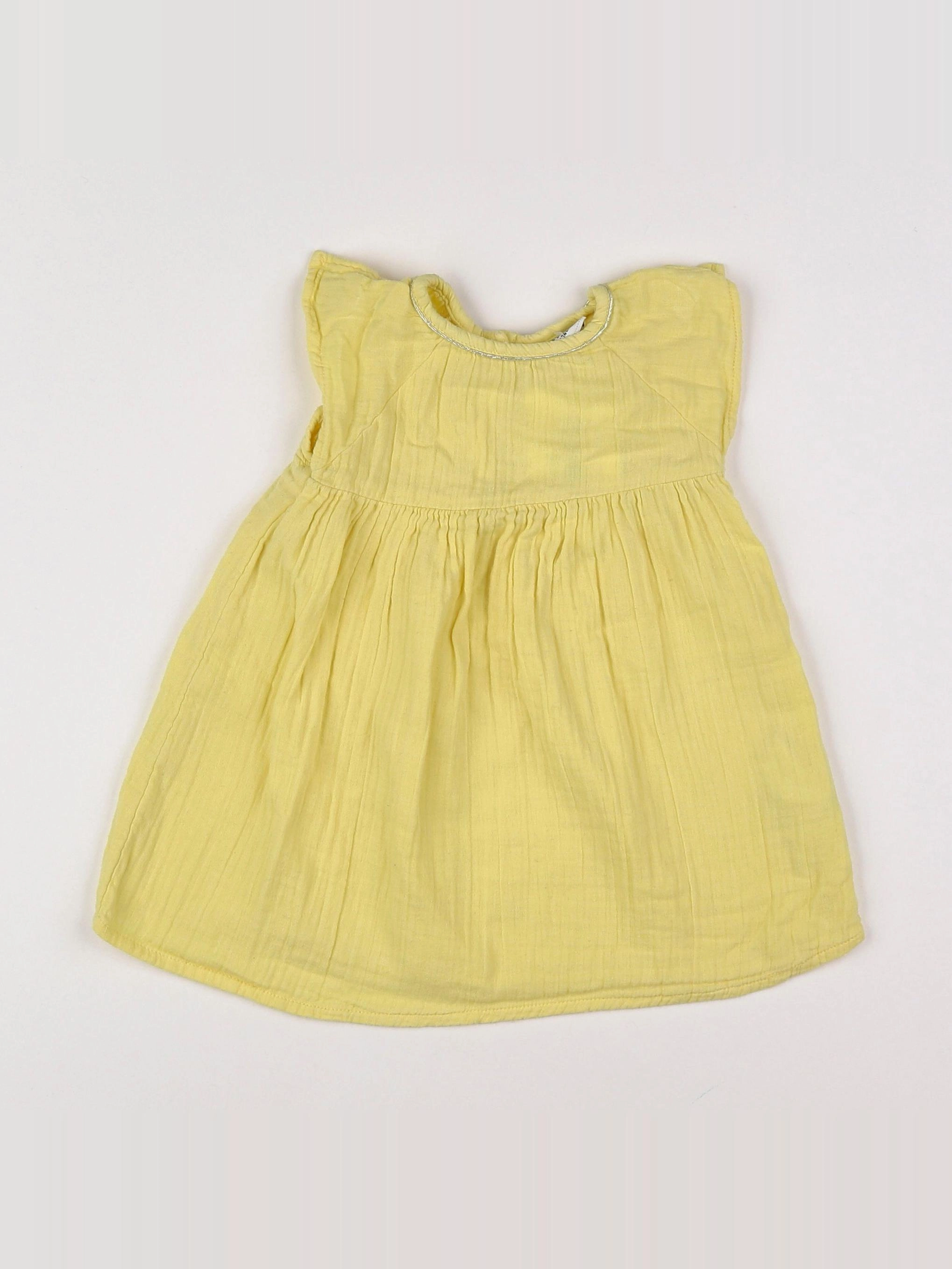 Tape à l'oeil - robe jaune - 12 mois