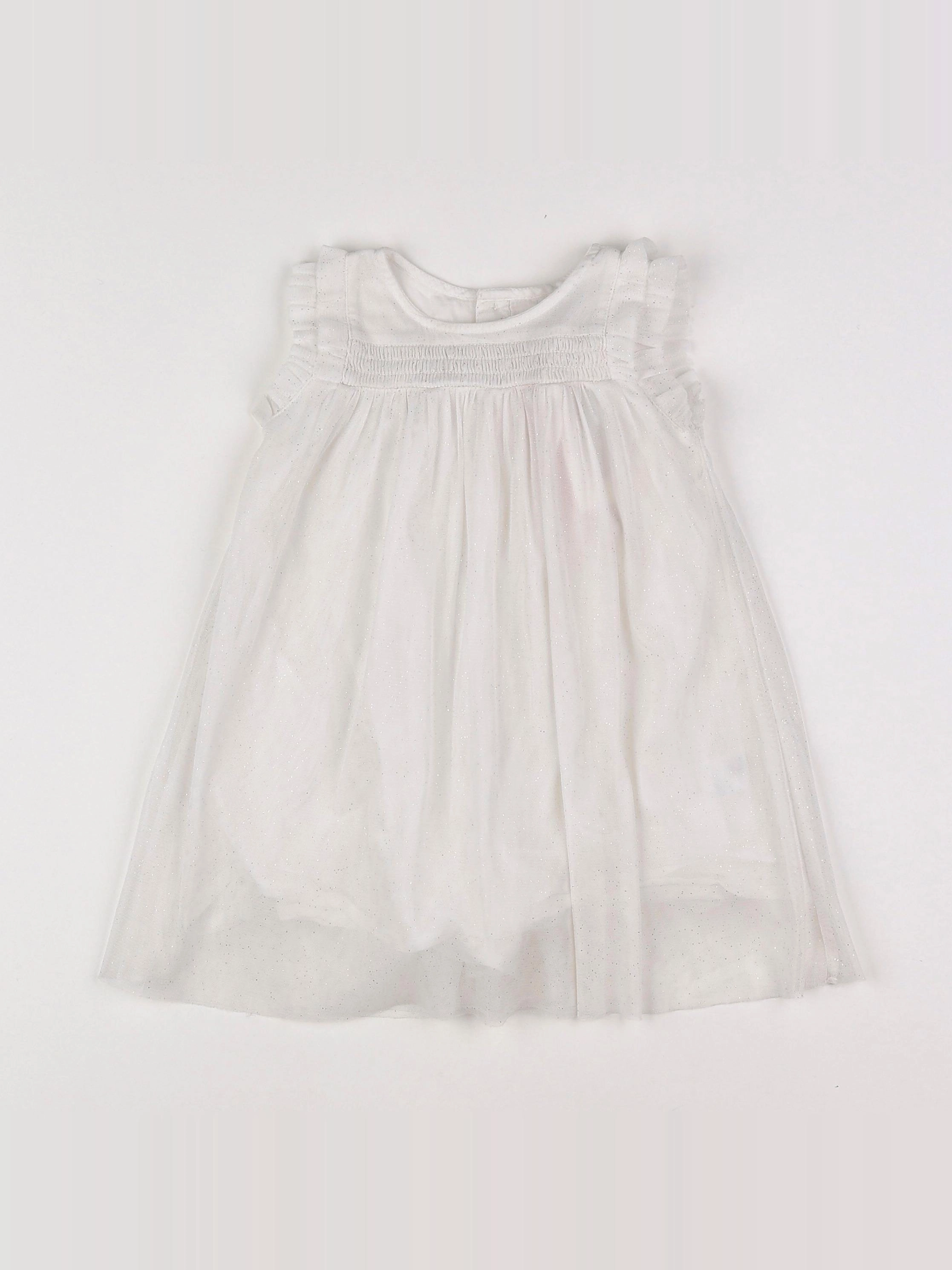 Boutchou - robe blanc - 12 mois