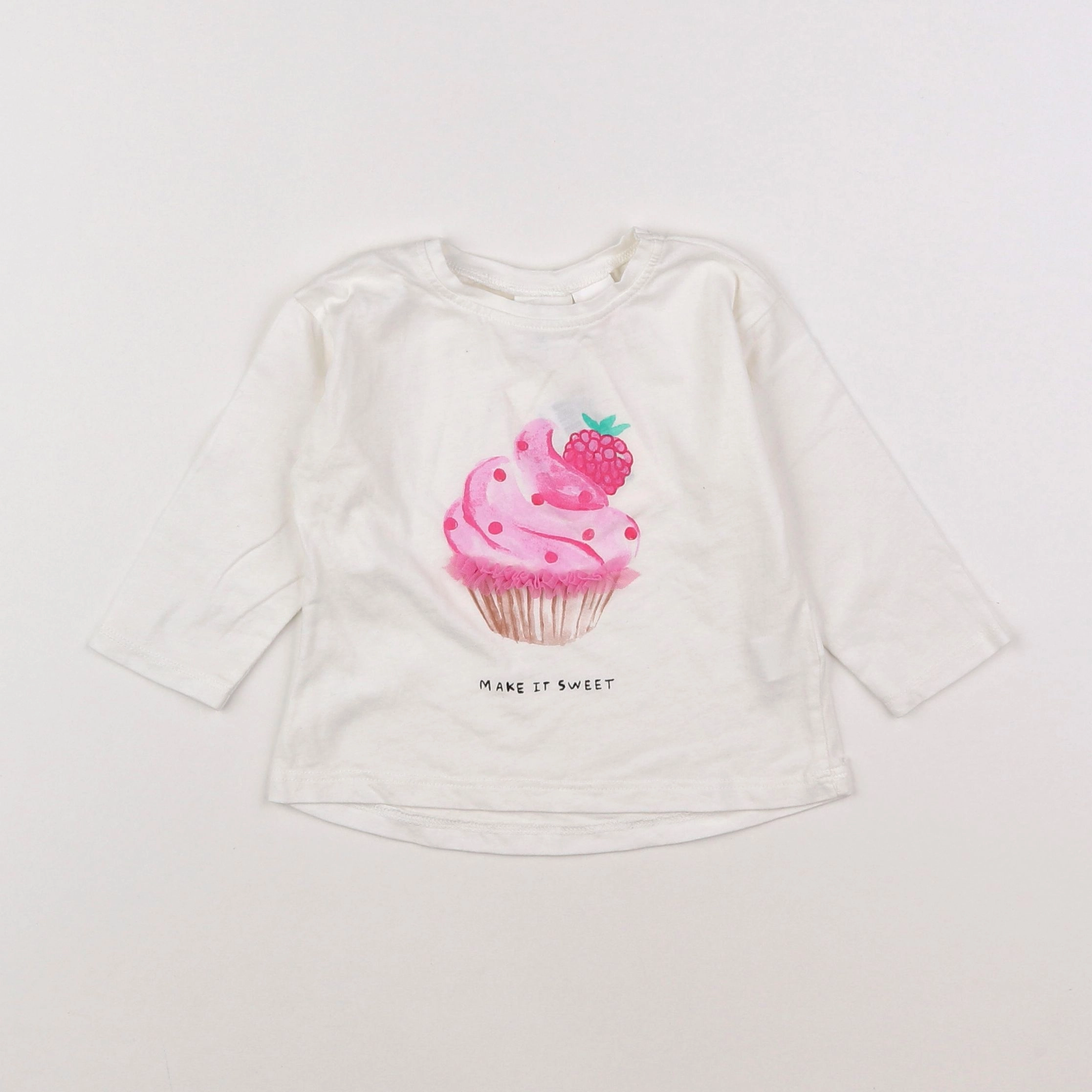 Zara - tee-shirt blanc - 6/9 mois